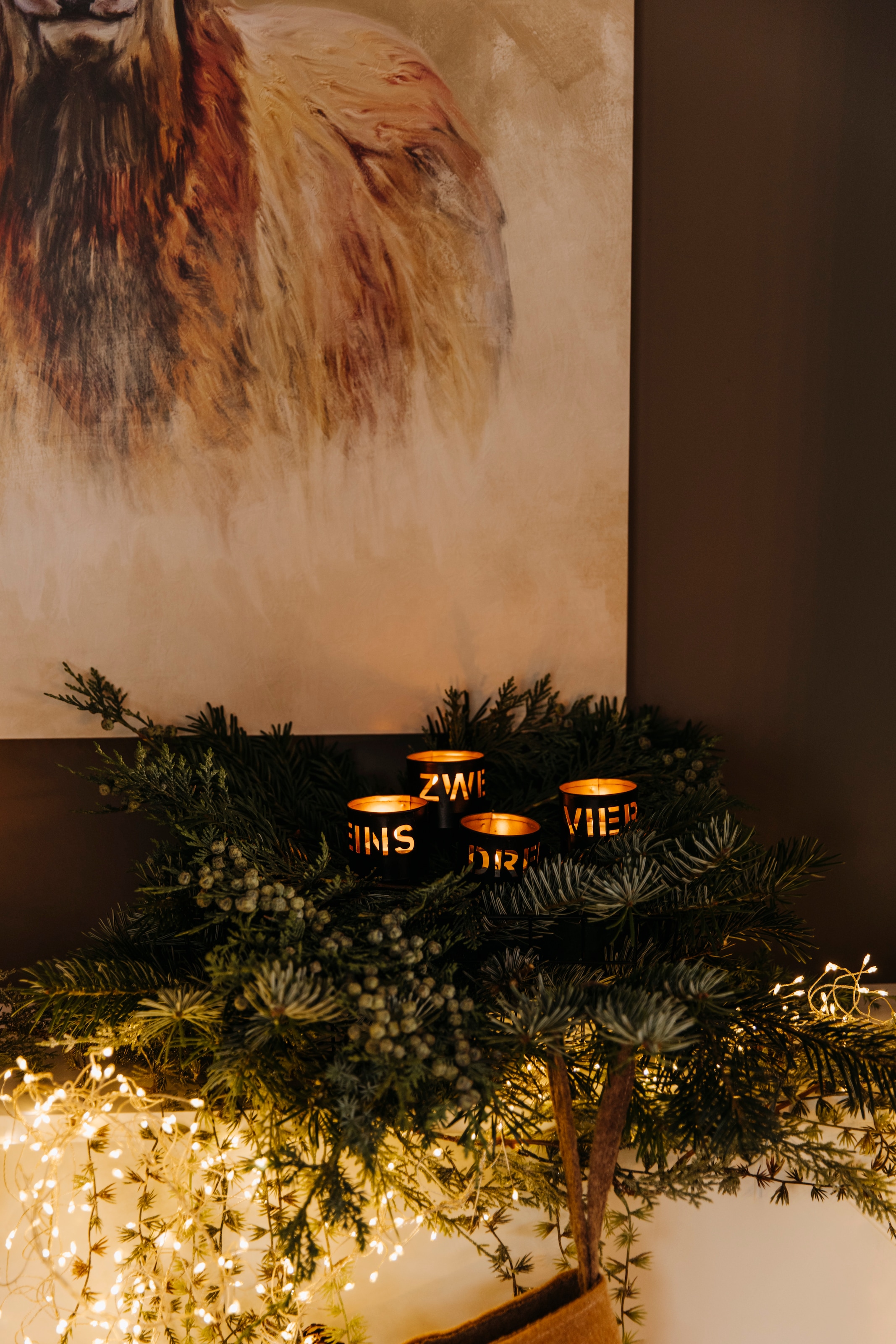 andas Kerzenhalter »Kerzenstecker Birga aus Metall, Höhe ca. 10,5 cm«, (Set, 4 St.), Adventsleuchter mit Aufschrift 1 bis 4, Weihnachtsdeko