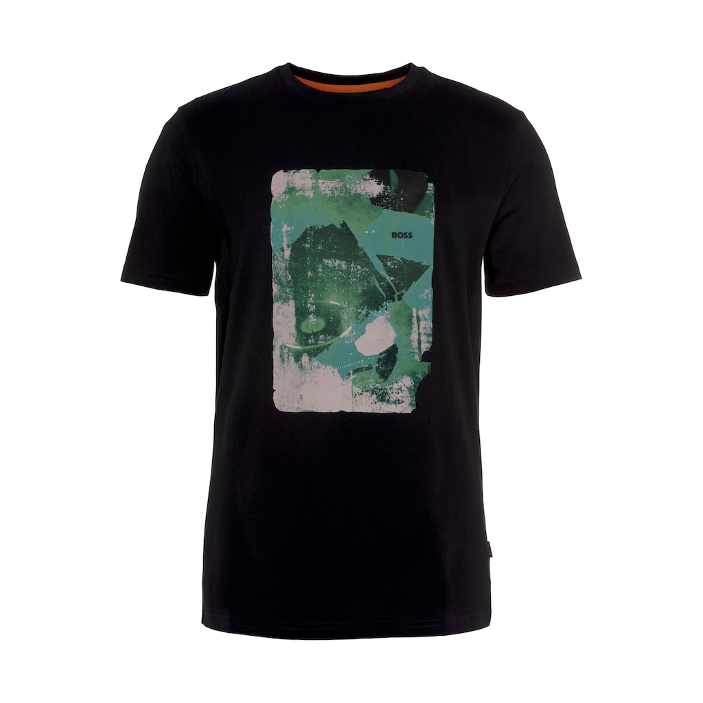 BOSS ORANGE T-Shirt »Teabstract 10228916 01« mit großem Fotoprint