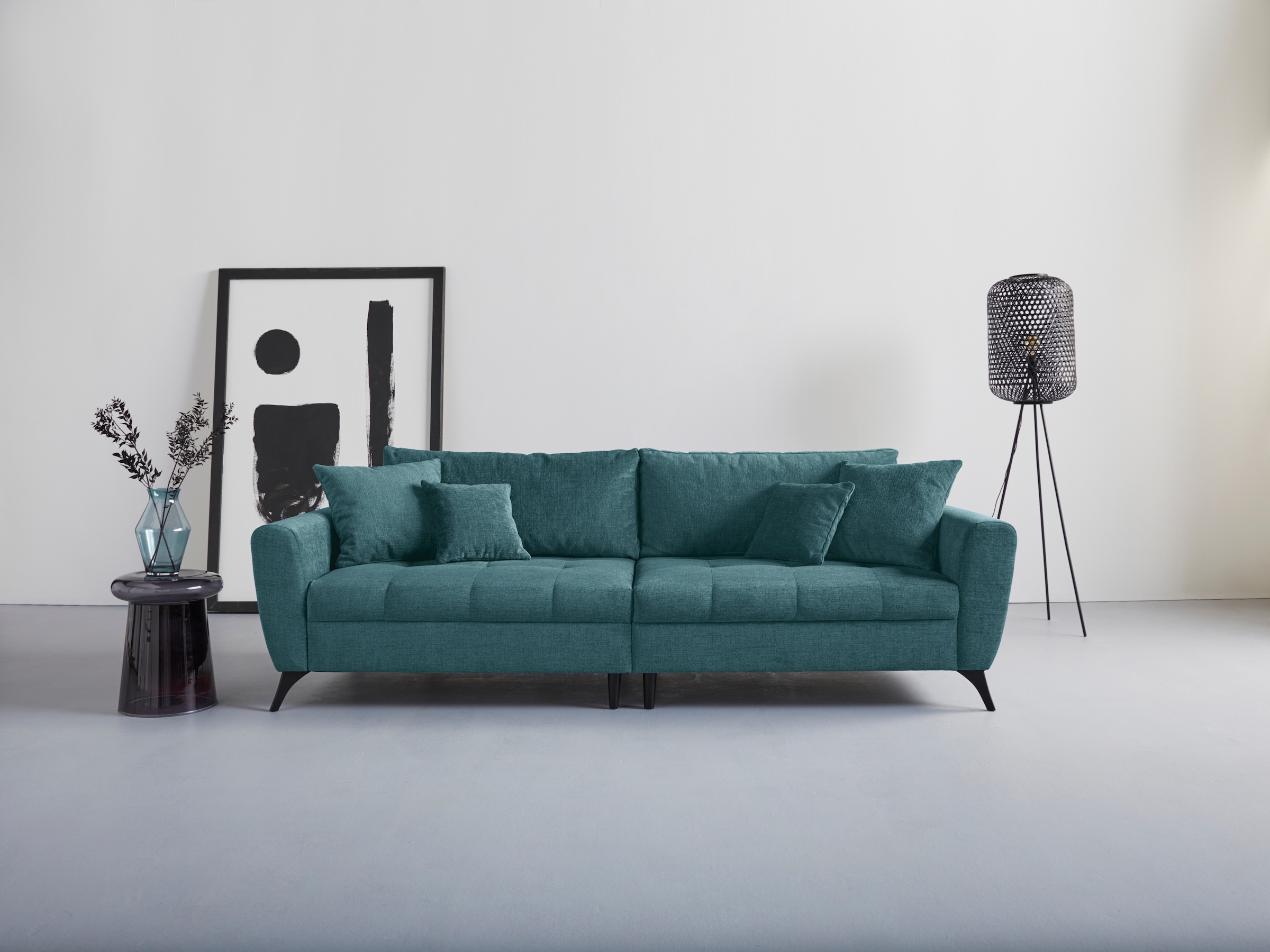 »Lörby«, bestellen 140kg Aqua Big-Sofa auf pro INOSIGN Belastbarkeit clean-Bezug auch Raten bis Sitzplatz, mit