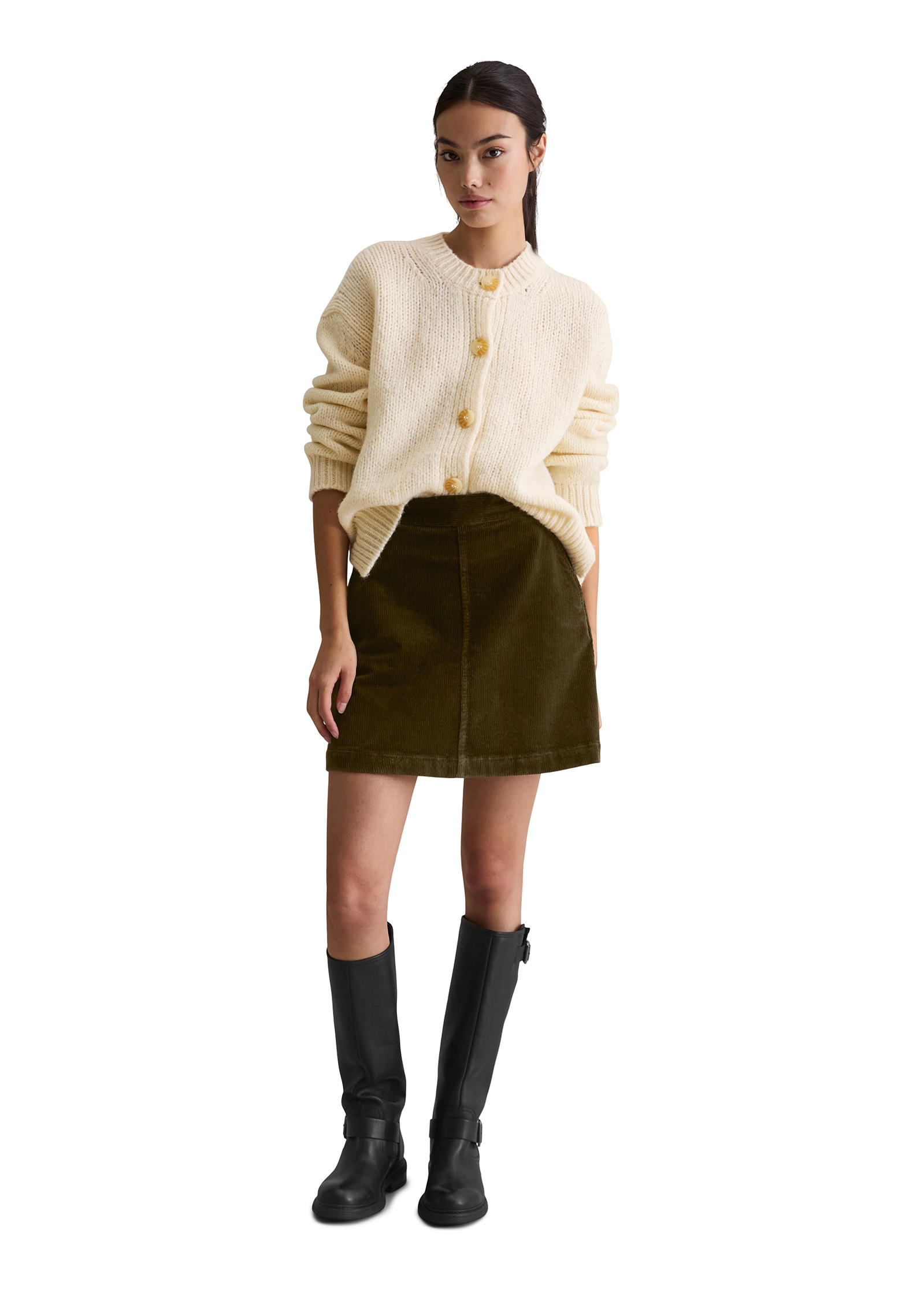 Marc O'Polo DENIM Cardigan »relaxed« aus kuschligem Schurwolle-Alpakawolle-Mix