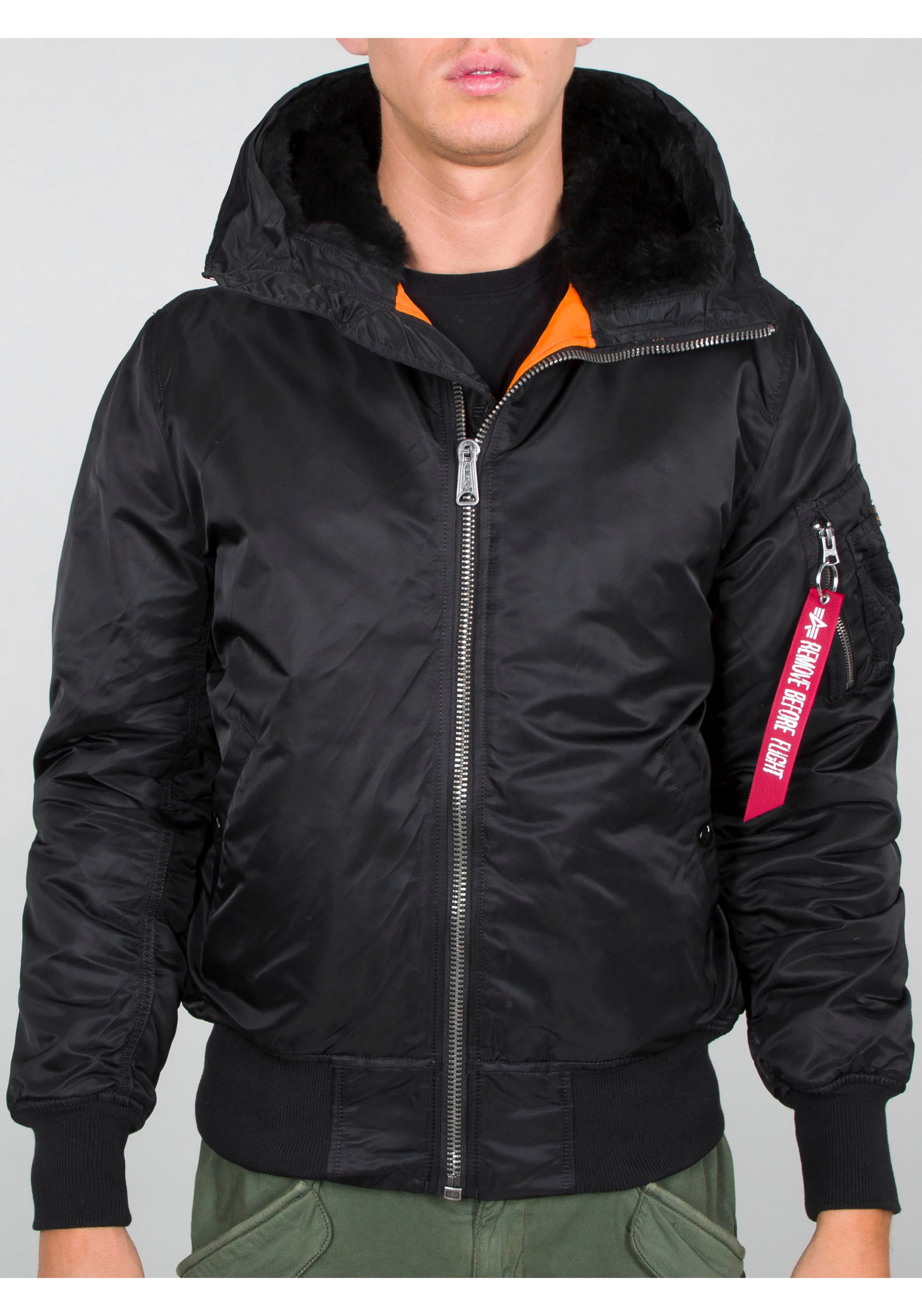 Alpha Industries Bomberjacke »MA-1 HOODED«, mit Kapuze