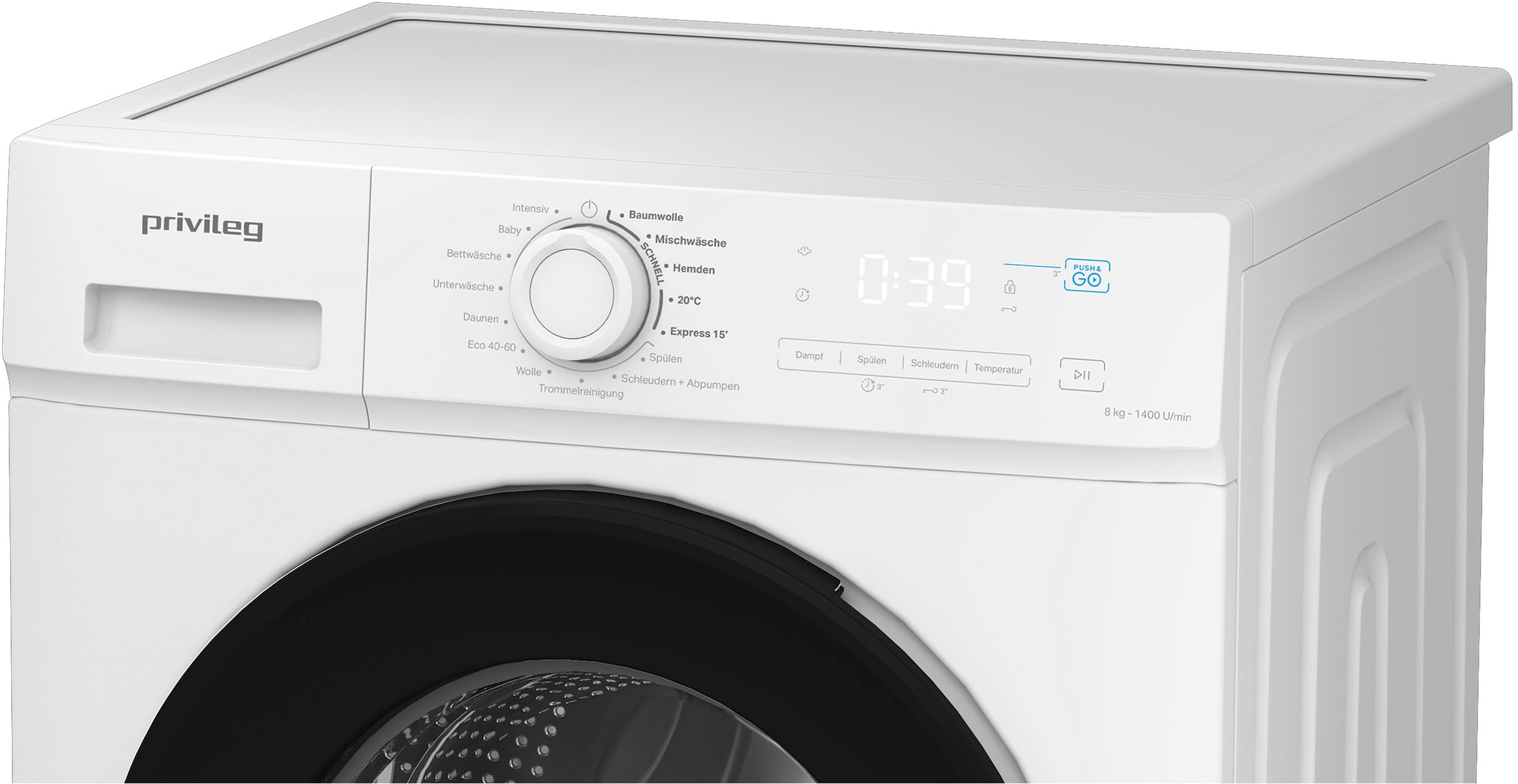 Privileg Waschmaschine MY TIME »PWFA 854A MY TIME DE«, 8 kg, 1400 U/min, Mehrfachwasserschutz+