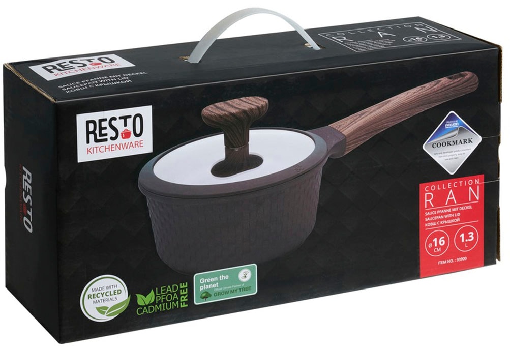 RESTO Kitchenware Kasserolle »Ran, Kochtopf antihaftbeschichtet und spülmaschinenfest« 2 Stk. tlg. Aluminiumguss