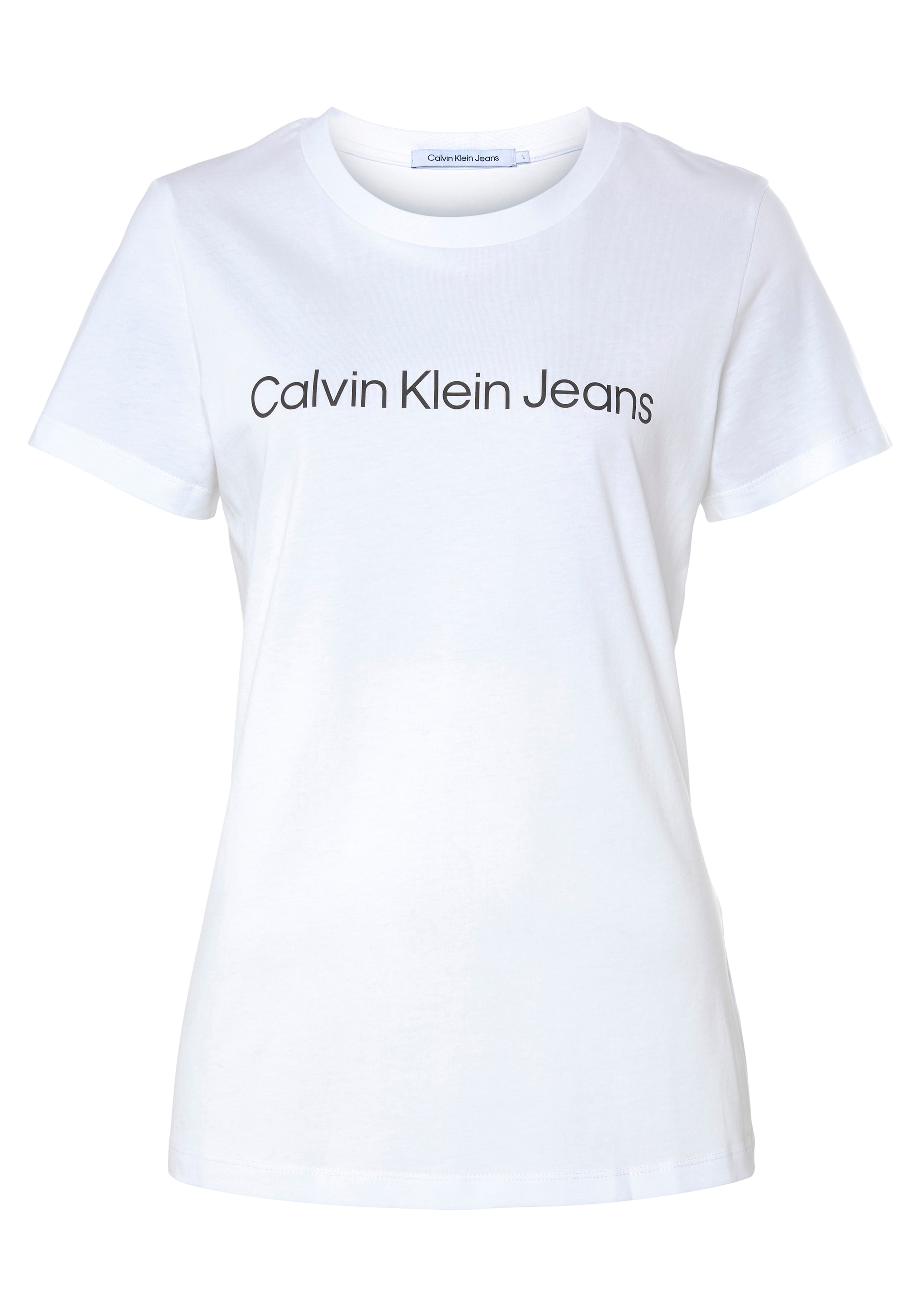 Calvin Klein Jeans T-Shirt »CORE LOGO TEE«, Logoschriftzug ♕ CK- SLIM FIT INSTIT mit bei
