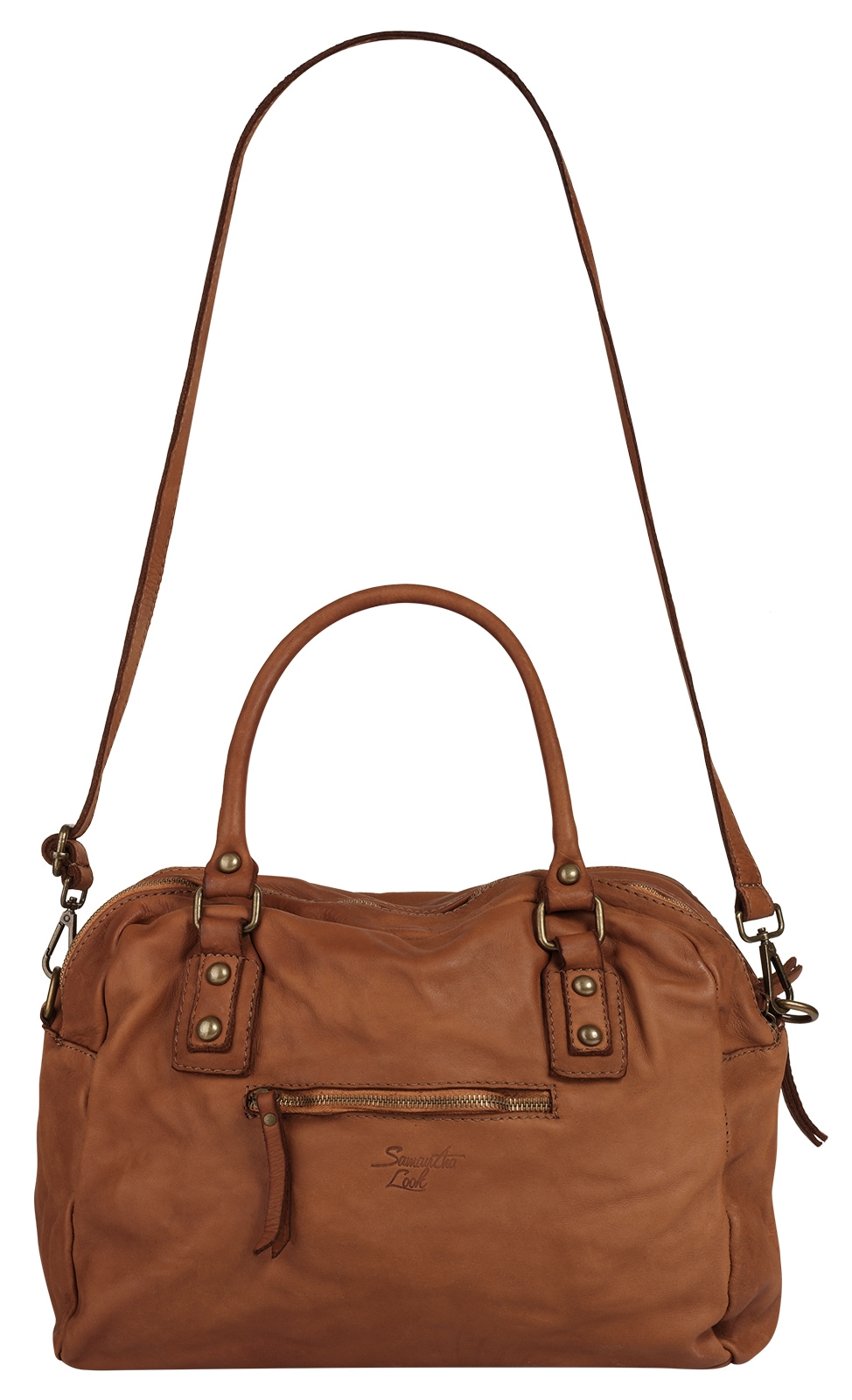 Samantha Look Shopper echt Leder, Made in Italy