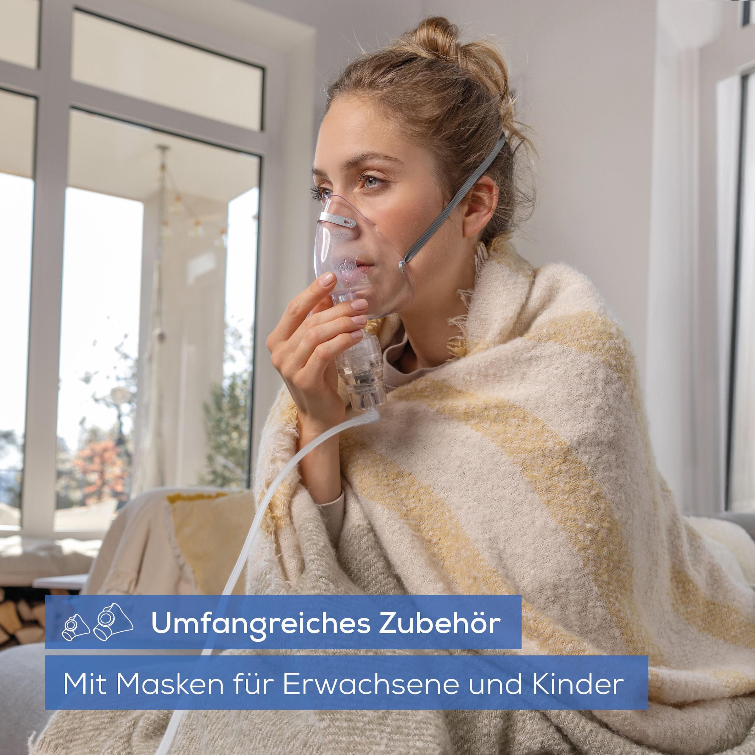 BEURER Inhalationsgerät »IH 61 mit DC Kompressor-Drucklufttechnologie« Zur Behandlung der oberen und unteren Atemwege