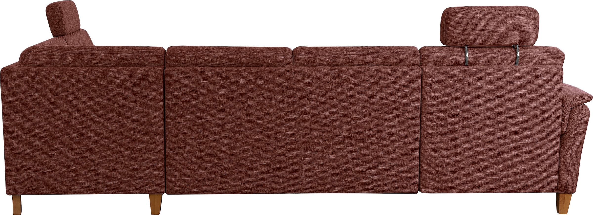 Home affaire Wohnlandschaft »Palmera U-Form, B: 308 cm«, optional Bettfunktion & Bettkasten, Federkern