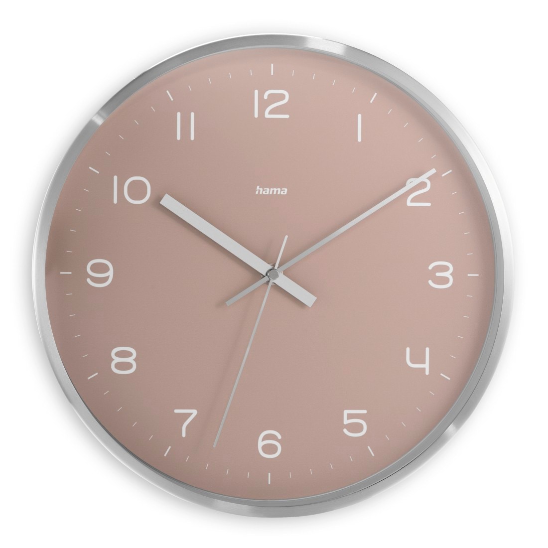 Hama Fiji Funkgesteuerte Uhr Kreis Pink, Silber