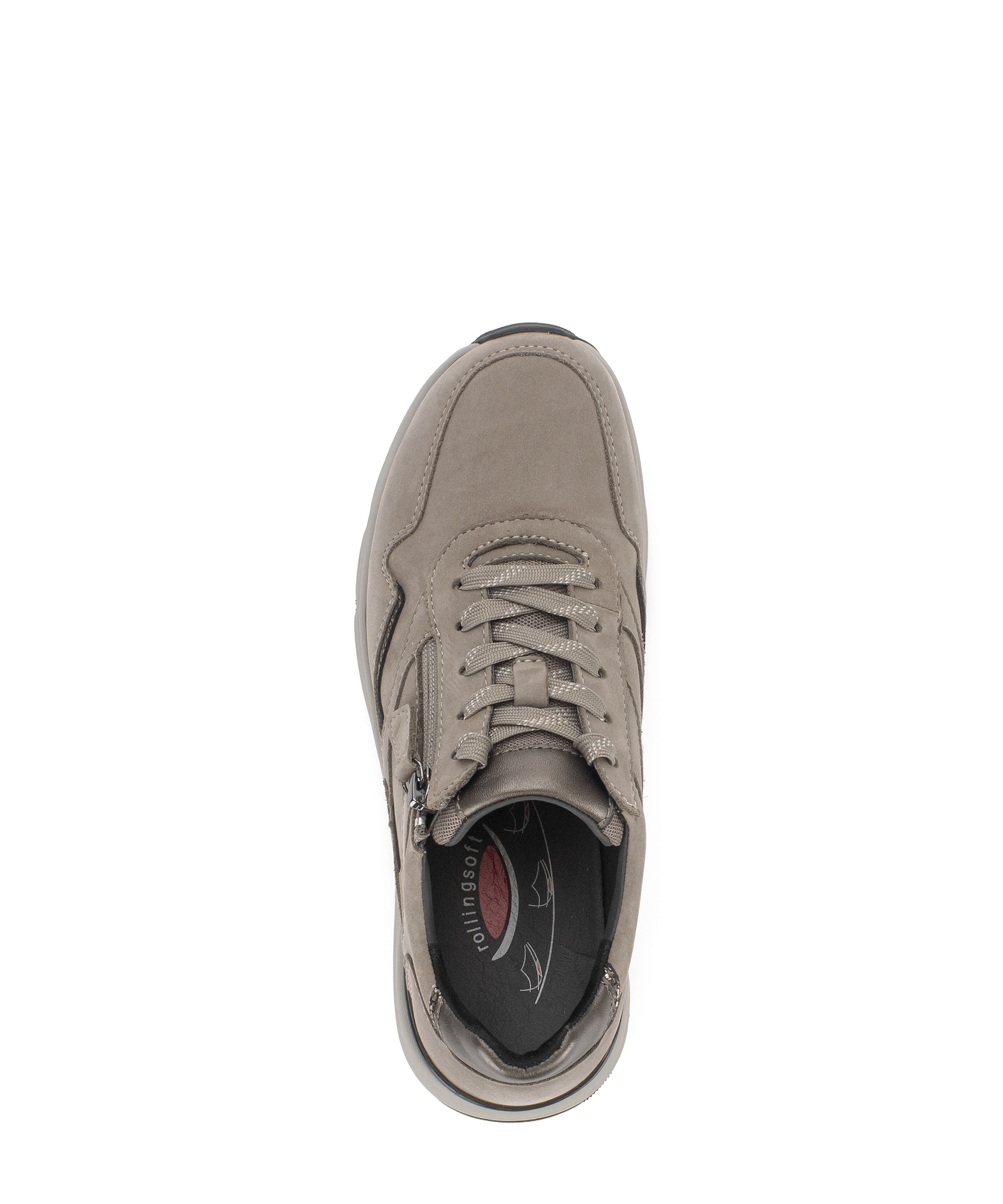 rollingsoft Keilsneaker  Schnürschuh, Halbschuh, Freizeitschuh mit Außenreißverschluss, G-Weite