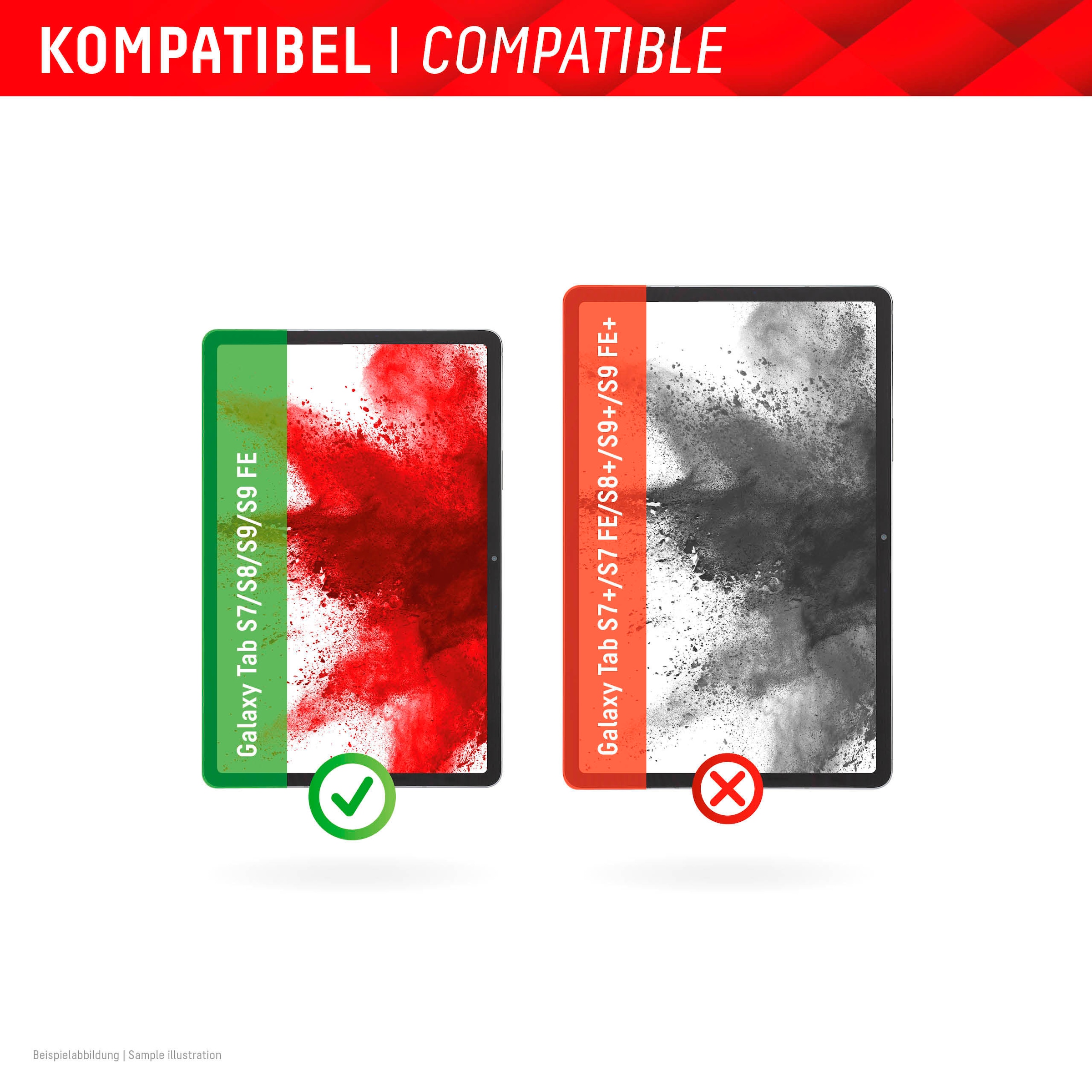 Displex Displayschutzfolie »Tablet Glass«, für Samsung Galaxy Tab S7-Samsung Galaxy Tab S8-Samsung Galaxy Tab S9-Samsung Galaxy Tab S9 FE