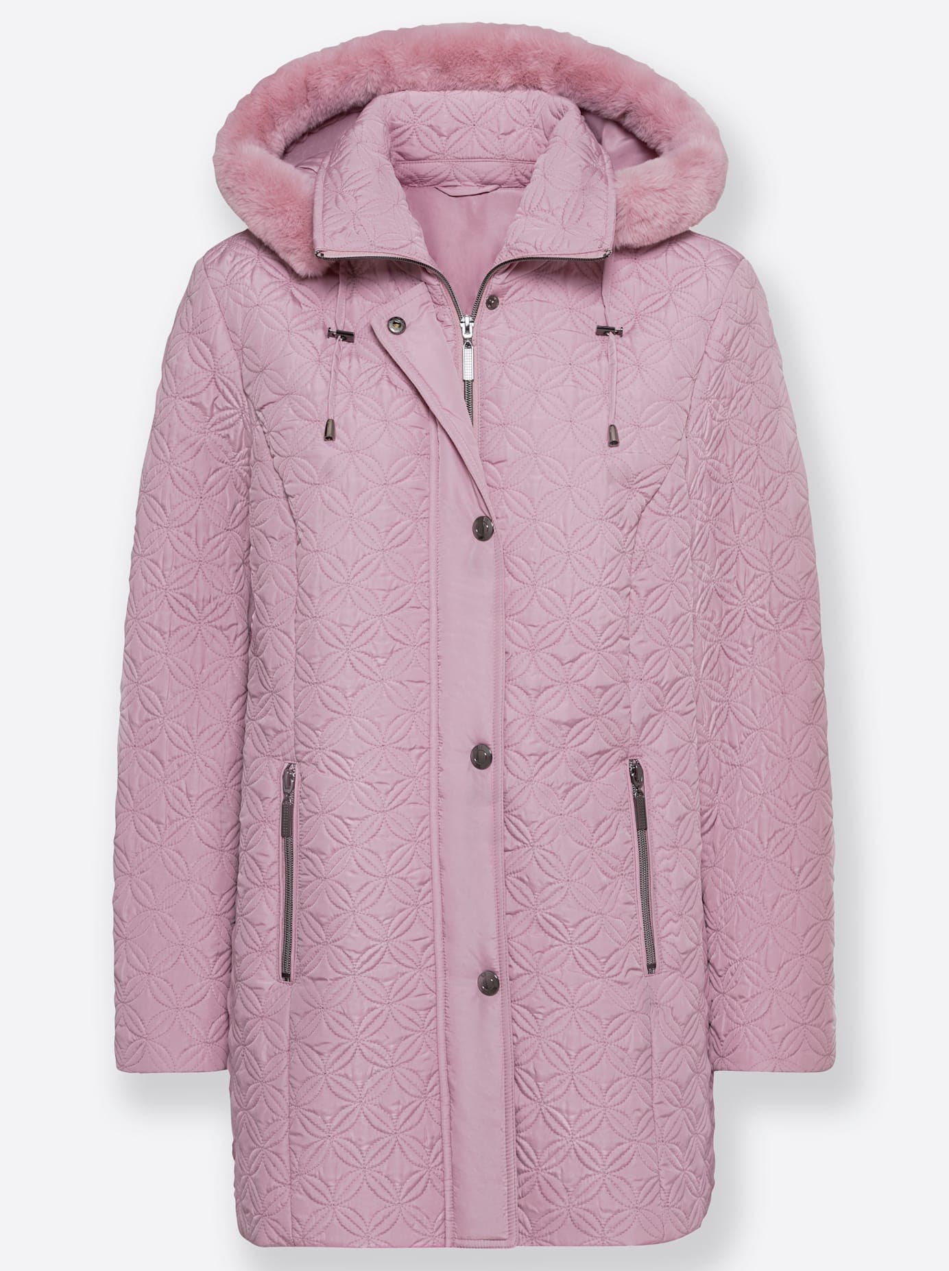 Classic Steppjacke, mit Kapuze