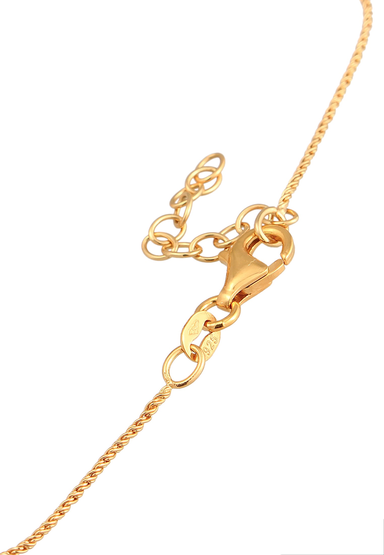 Elli Armkette »Armband Tropfen synthetischer Rubin 925 Silber«