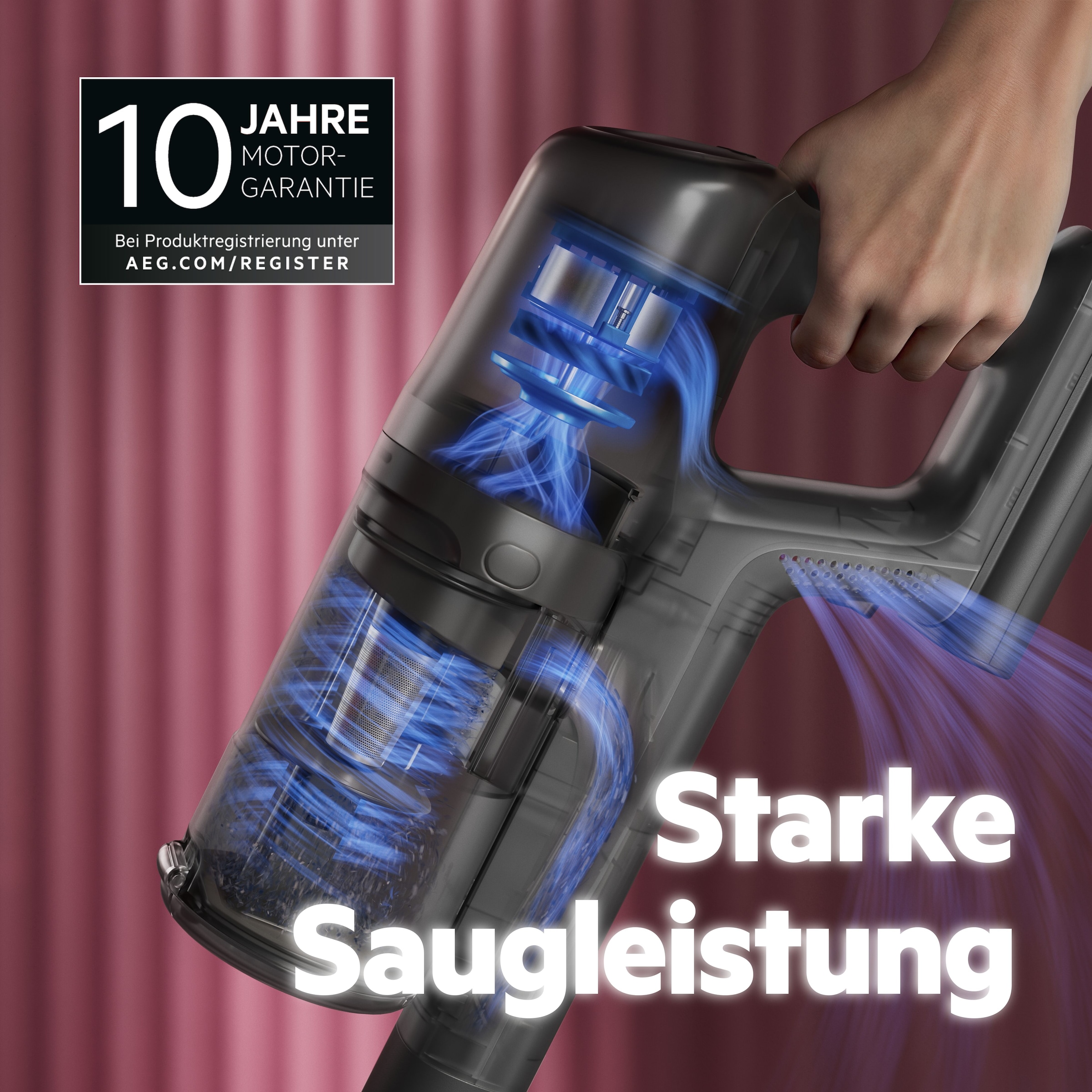 AEG Akku-Hand-und Stielstaubsauger »6000 AKKU-STAUBSAUGER (AP61HB21SH)«, sehr leicht 2,5 kg, 53 % Recyclingmaterial, bis zu 50 Min. Laufzeit
