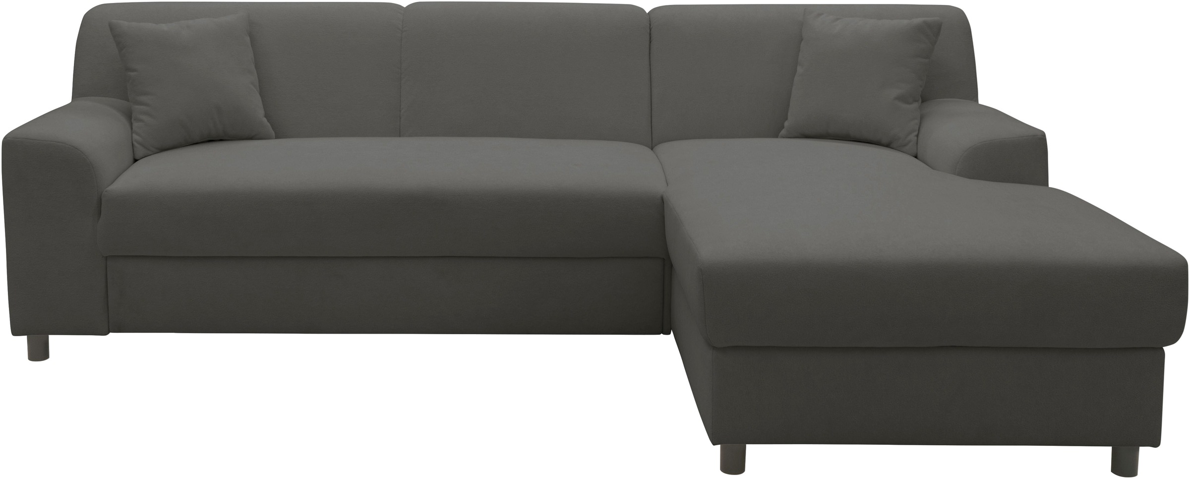INOSIGN Ecksofa »Turah 2, L-Form, in Cord u. wasserabweisender Microfaser, Federkern«, B/T/H: 241/146/79 cm, incl. Zierkissen, wahlweise mit Bettfunktion
