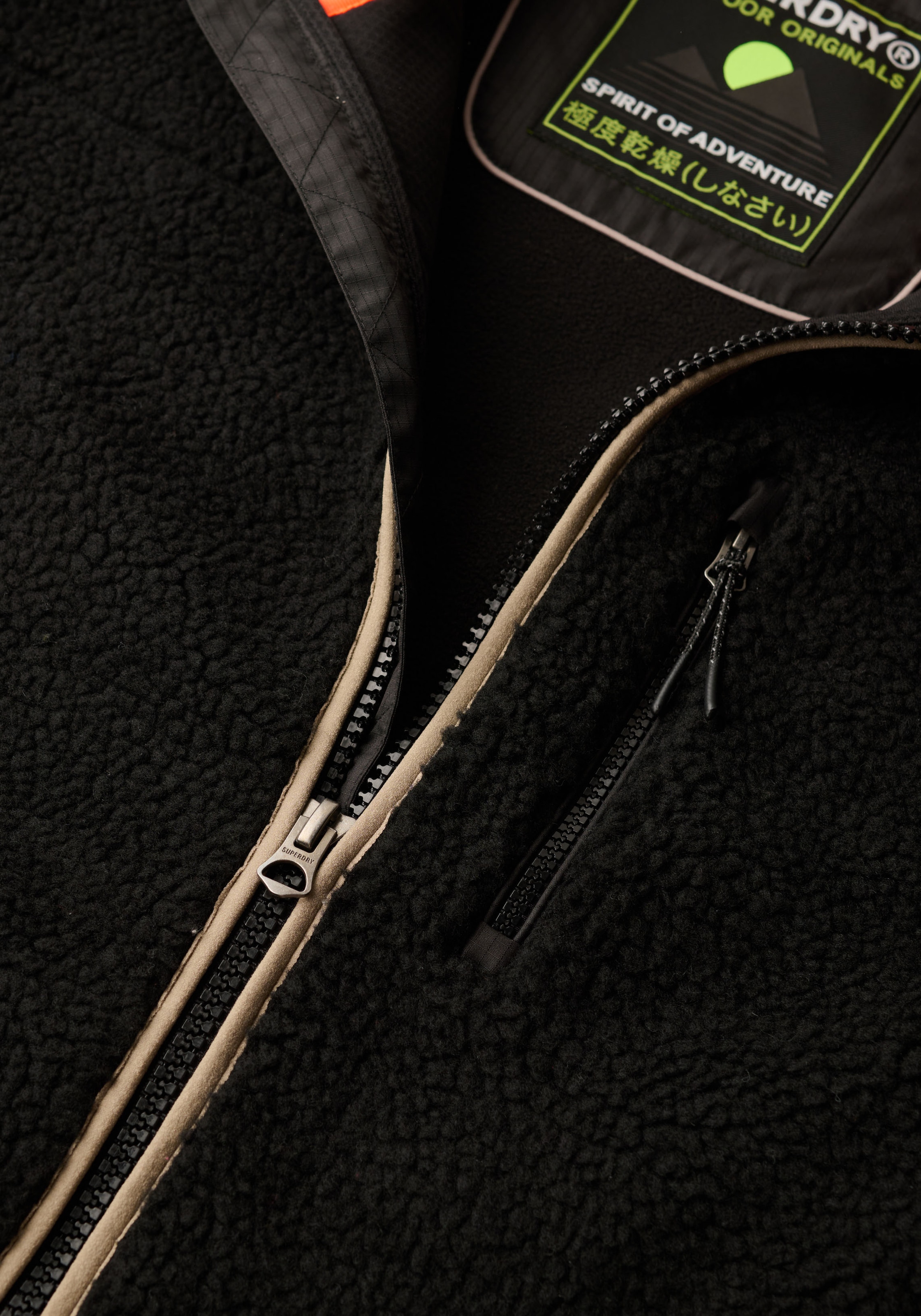 Superdry Fleecejacke »OUTDOOR FULL ZIP FLEECE«, ohne Kapuze