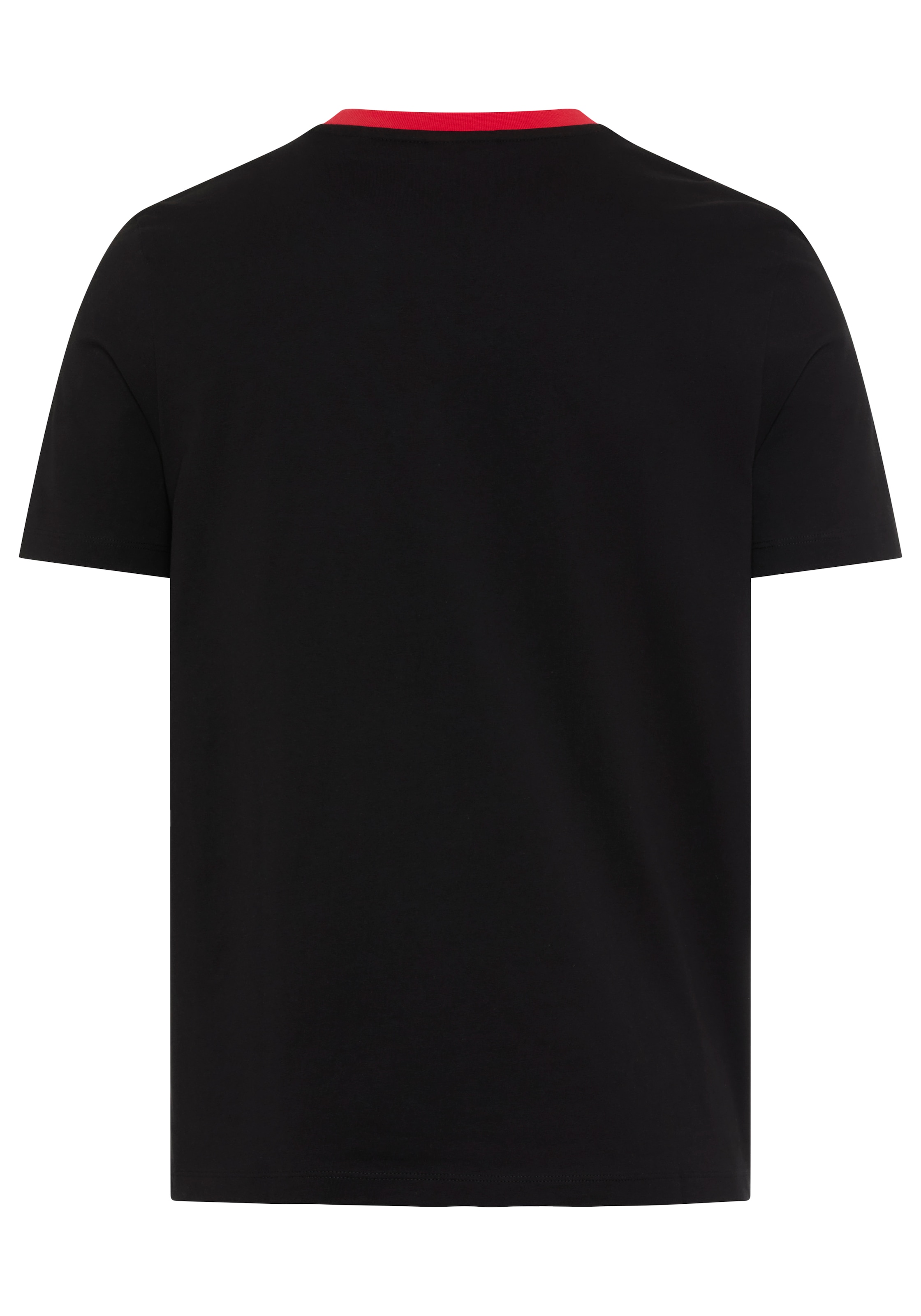 HUGO T-Shirt »Dempsy« kontrastfarbiger Ausschnitt, Regular Fit, reine Baumwolle