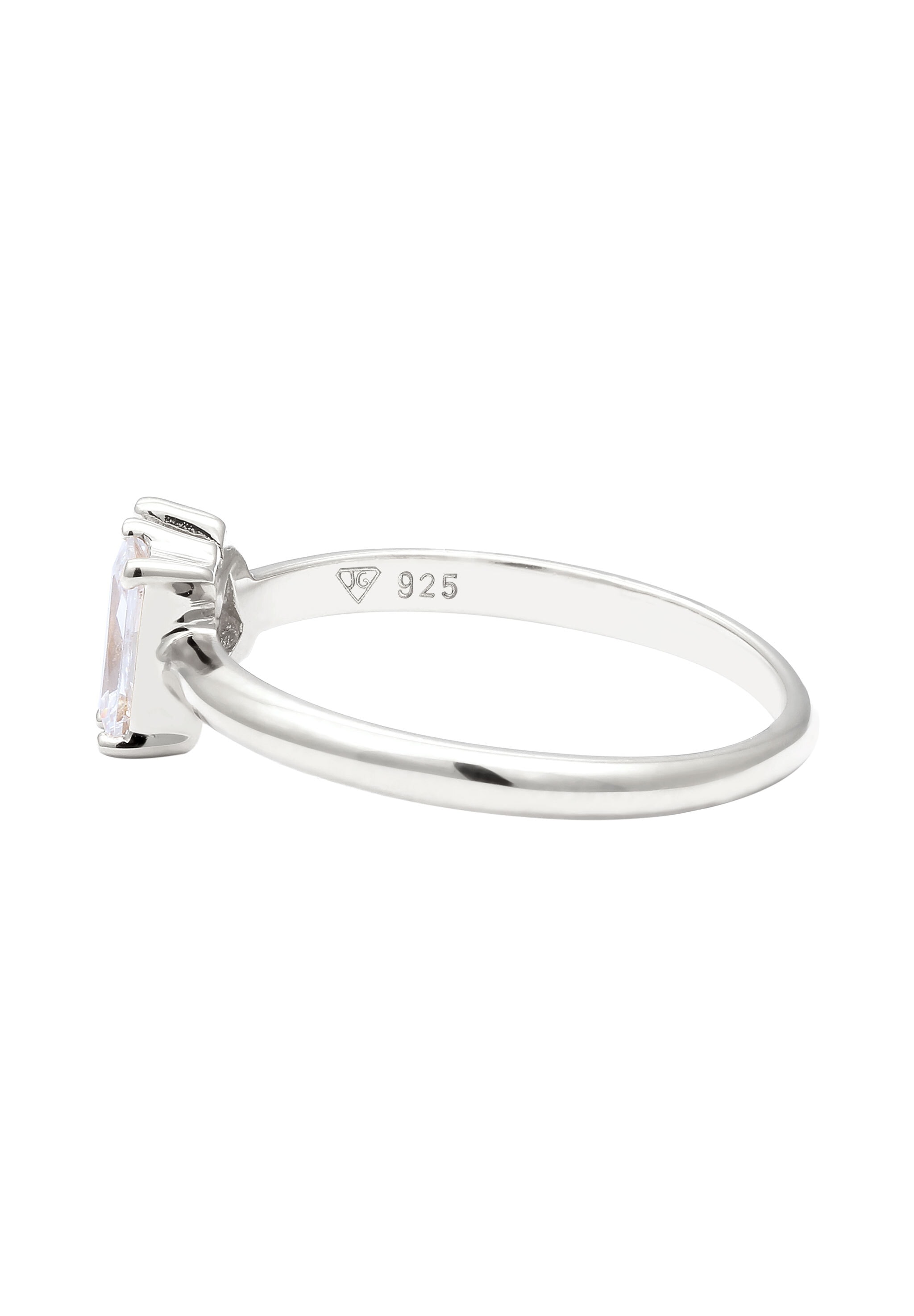 Elli Silberring »Ring Tropfen Zirkonia Weiß 925 Sterling Silber«
