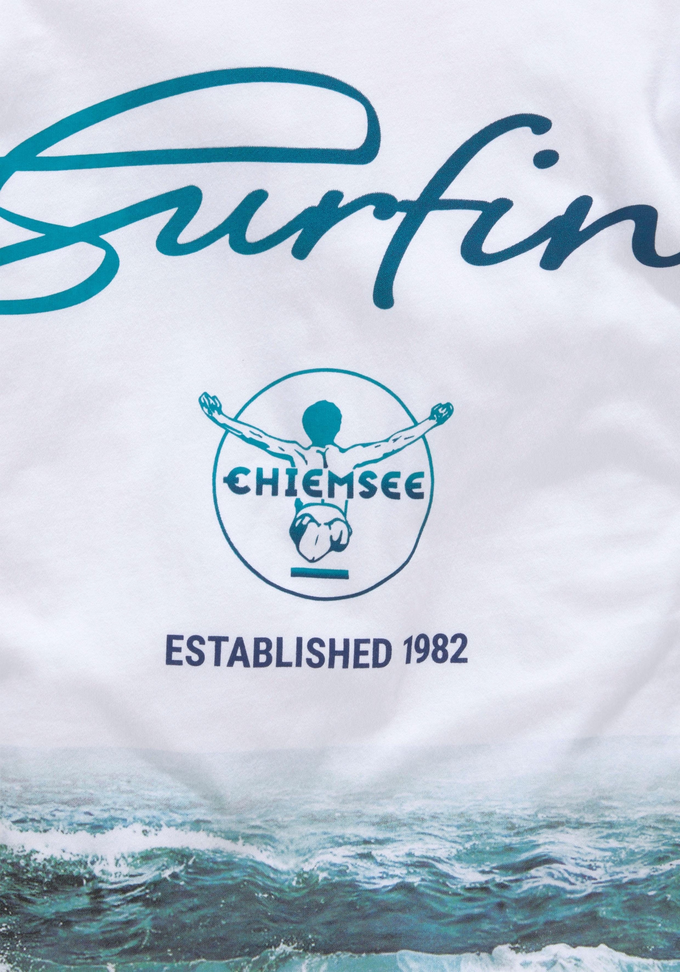 Chiemsee T-Shirt »WAVE«, Kurzarm, Basic-Passform, bedruckt, Rundhalsausschnitt