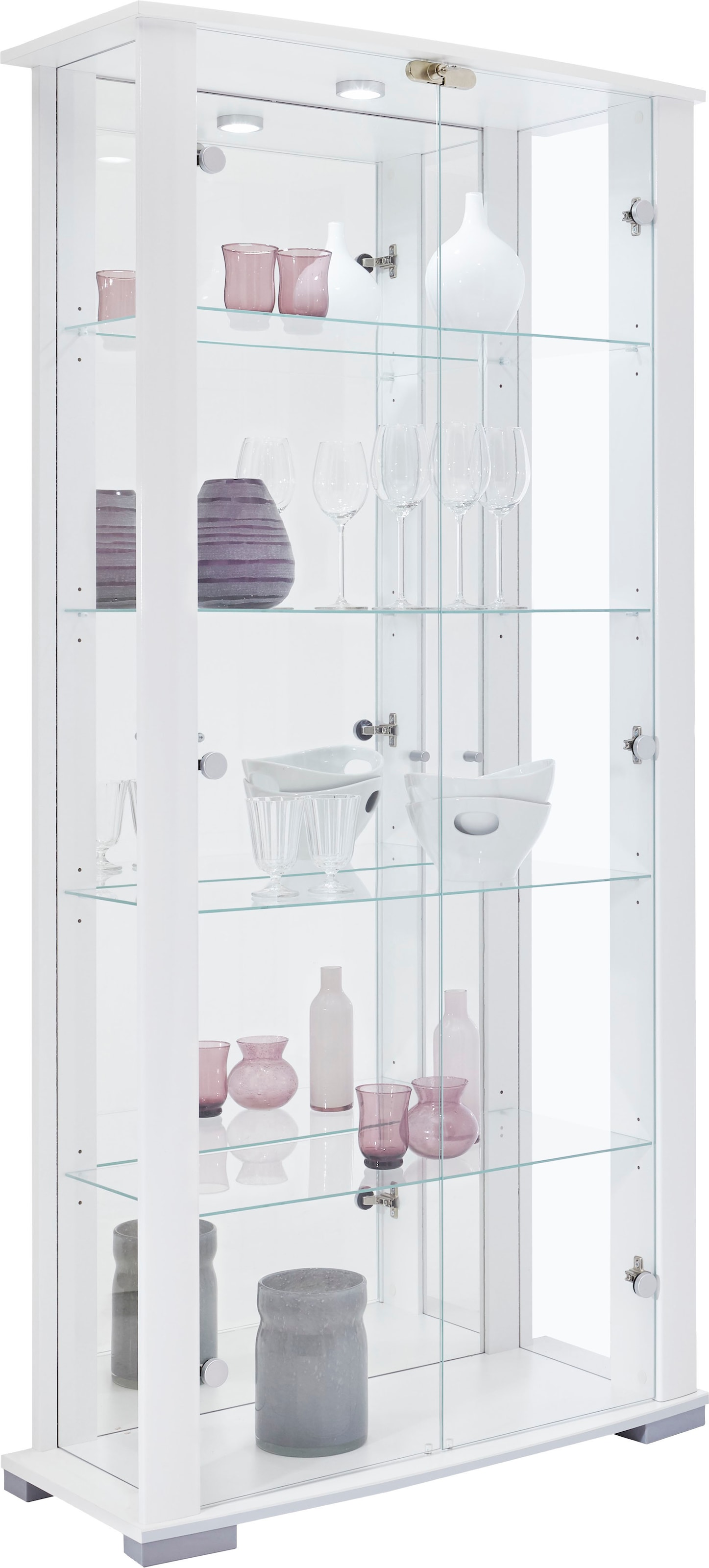 fif möbel Vitrine »STELLA«, Standvitrine/Glasvitrine 2x Glastür,perfekt für Sammler,Sammlervitrine