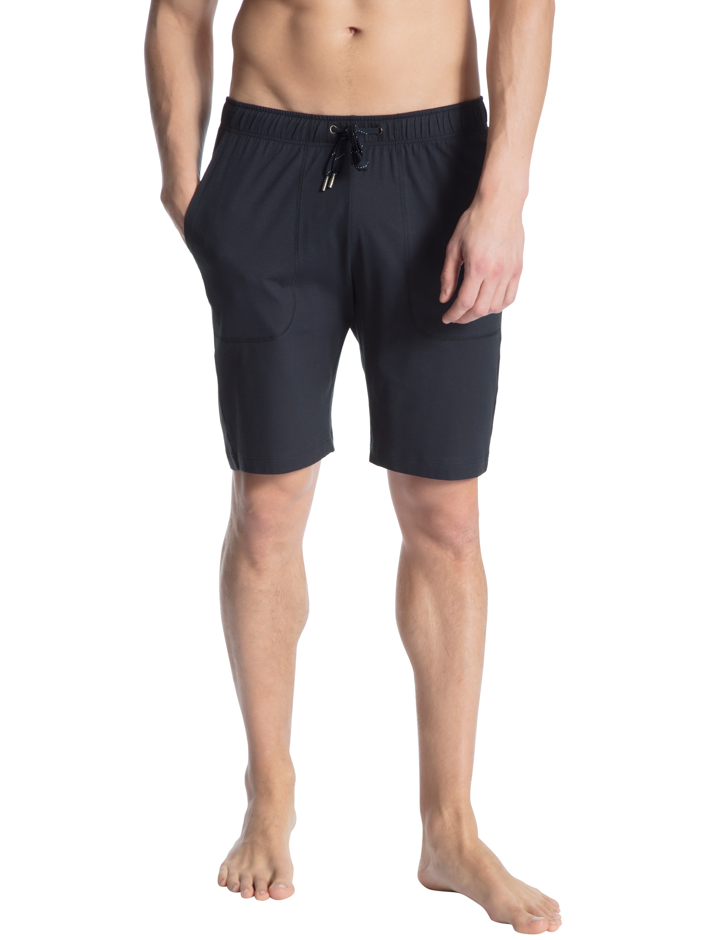 CALIDA Bermudas »Remix Basic Sleep«, mit geöstem Tunnelzugbund mit Jerseykordel
