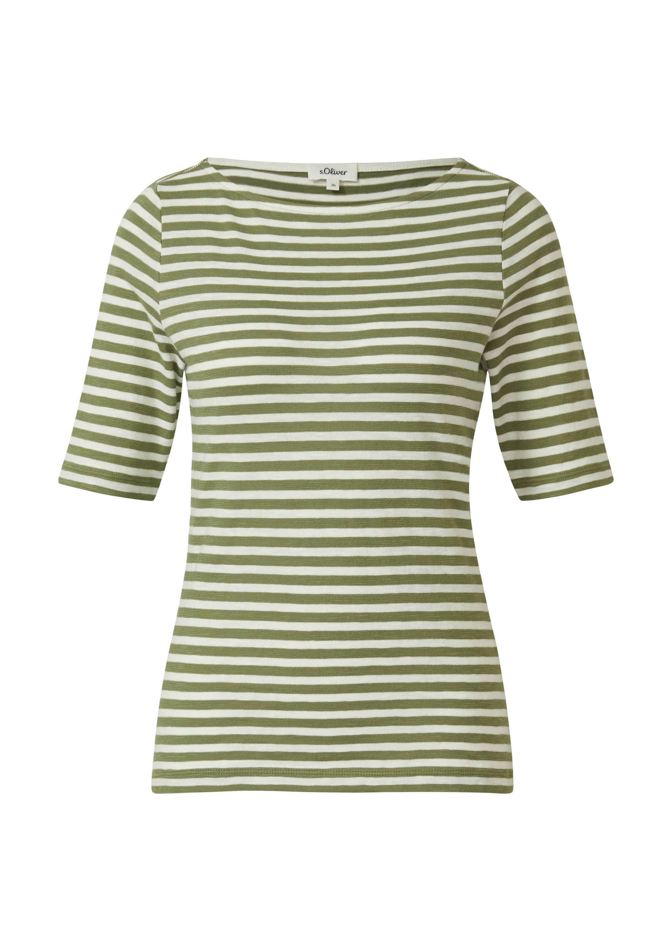 s.Oliver T-Shirt mit Flammgarnstruktur