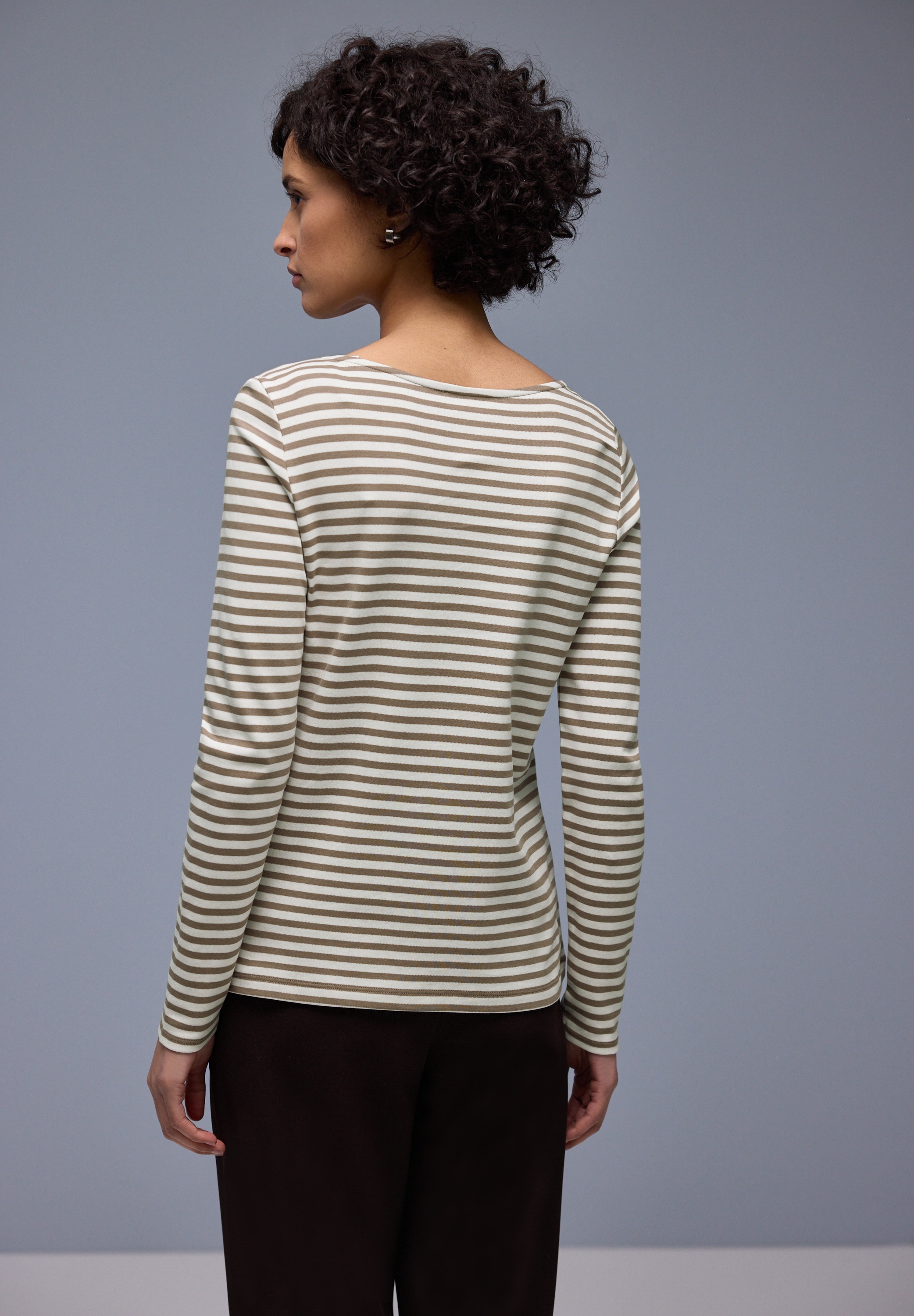 STREET ONE Langarmshirt in Streifen-Optik