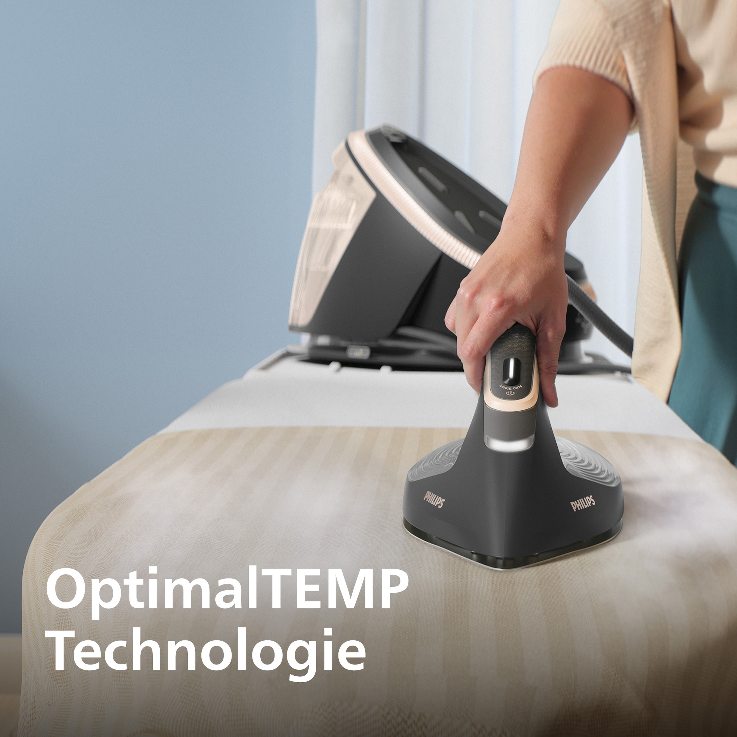 Philips Dampfbügelstation »PerfectCare 7000 Series PSG7200/20, Blau« 1,5 ml Wassertank 2.850 Watt, OptimalTemp & TurboPower-Dampfmotor, 600 gr Dampfstoß