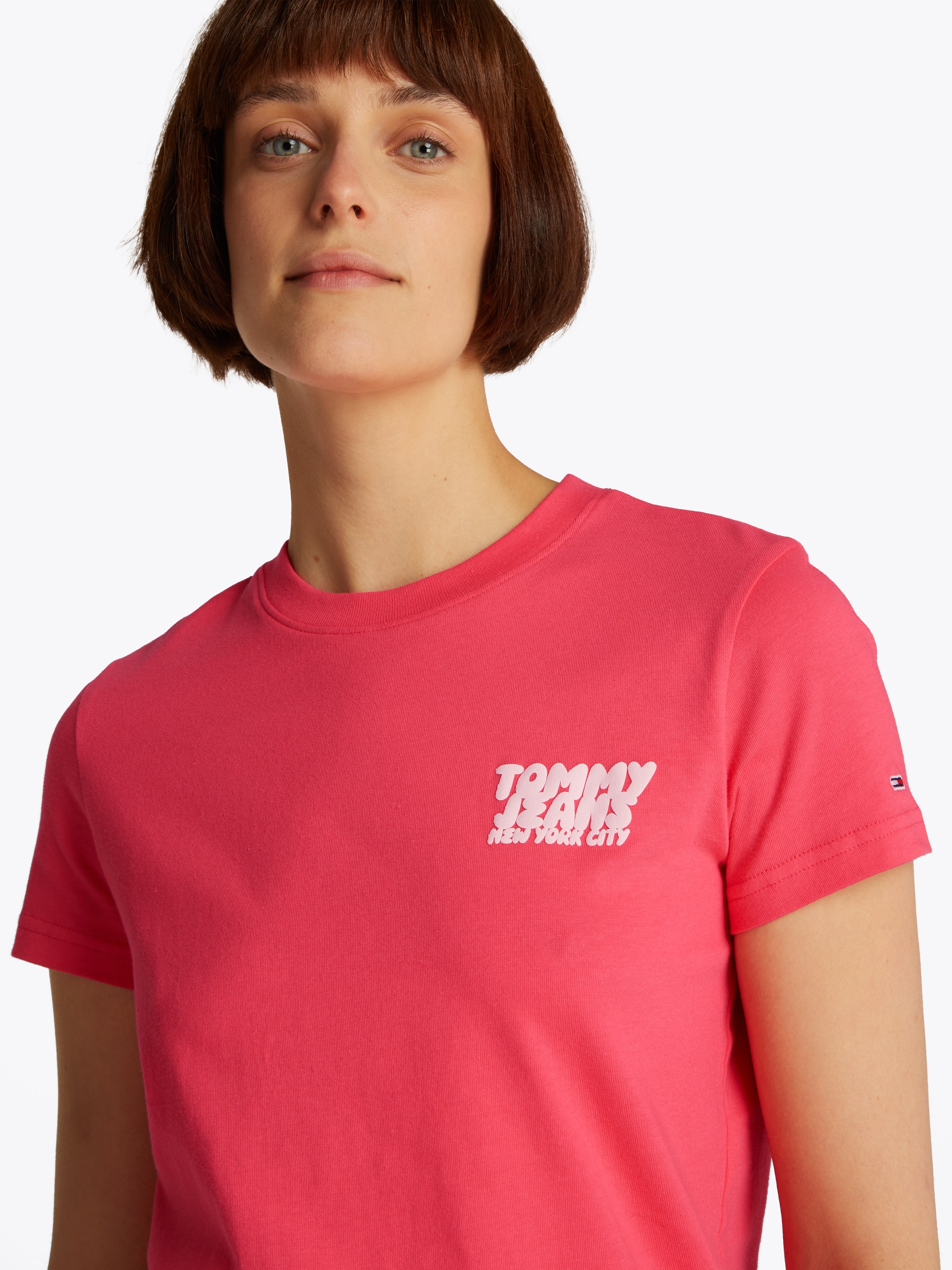 Tommy Jeans T-Shirt »TJW REG TJ BUBBLE TEE«, mit Logodruck
