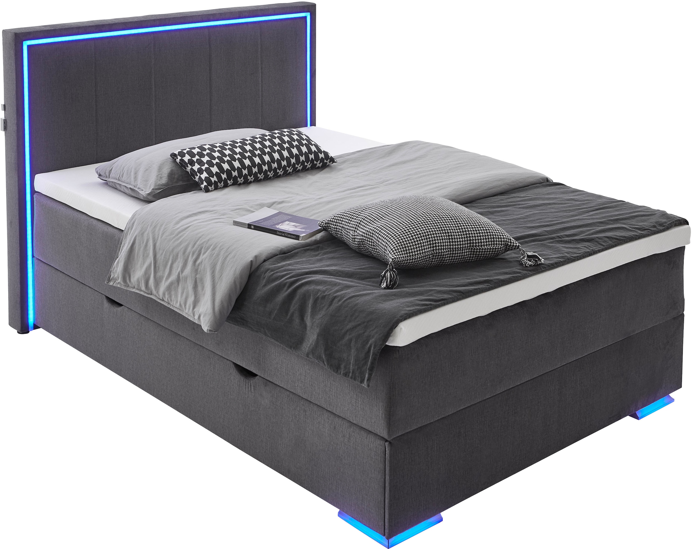 Boxspringbett »Colorado II«, inkl. LED-Beleuchtung & Topper