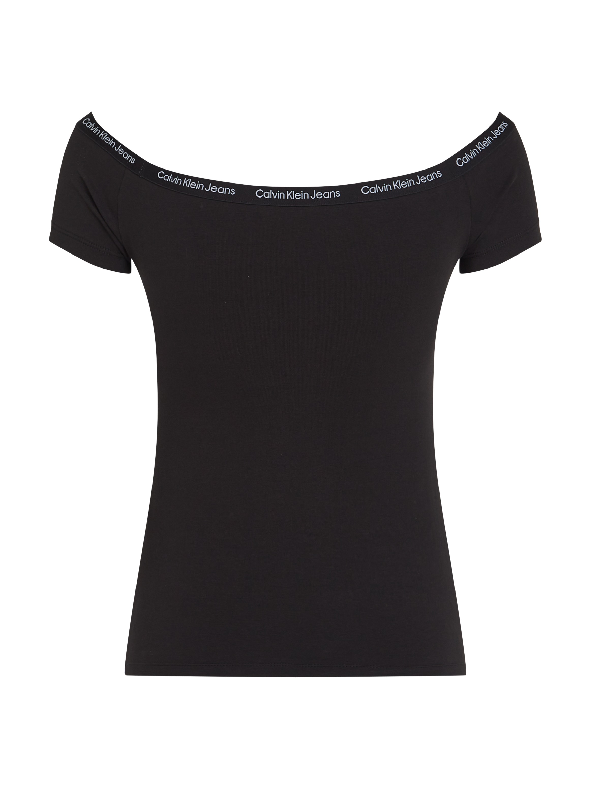 Calvin Klein Jeans T-Shirt »LOGO ELASTIC BARDOT TOP«, mit Logoschriftzug
