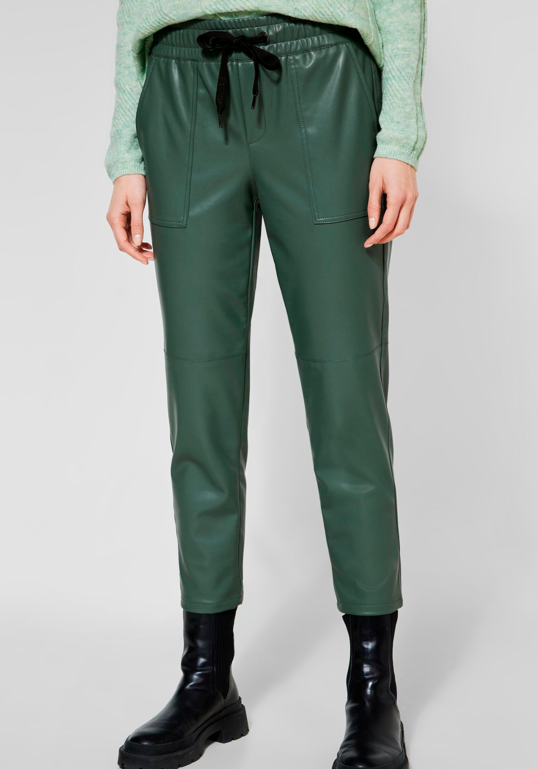 STREET ONE Lederimitathose »Style Bonny« mit geradem Bein