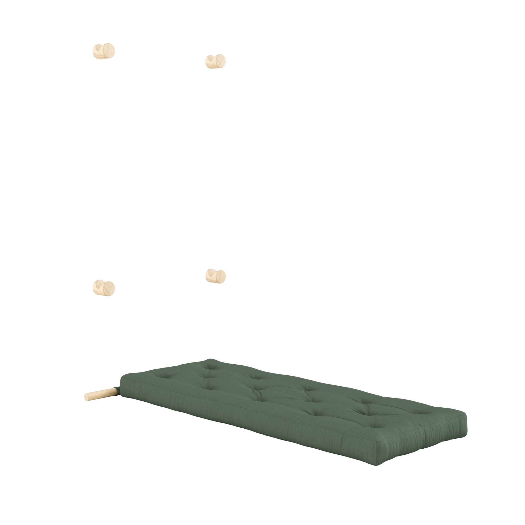 Karup Design Schlafsofa »Hooked Sofa Bed / Sleeper Chair – Sitz- oder Schlafplatz, platzsparend«, Futonmatratze inkl. Halterungsset aus FSC®-zertifiziertem Massivholz