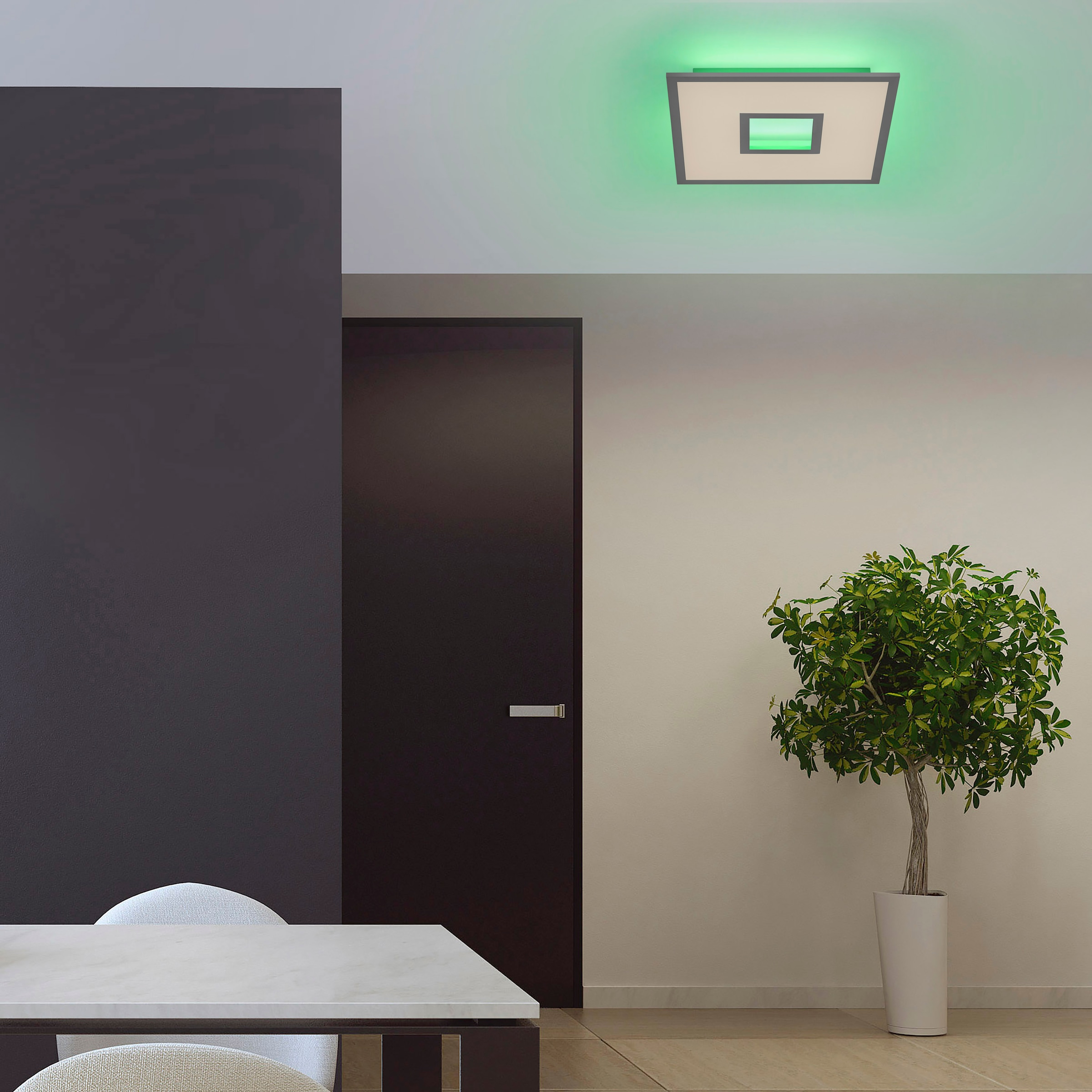 1 Deckenleuchte XXL LED kaufen Jahren 3 über dimmbar Garantie Fernbedienung Direkt mit »RECESS«, flammig-flammig, Leuchten | online