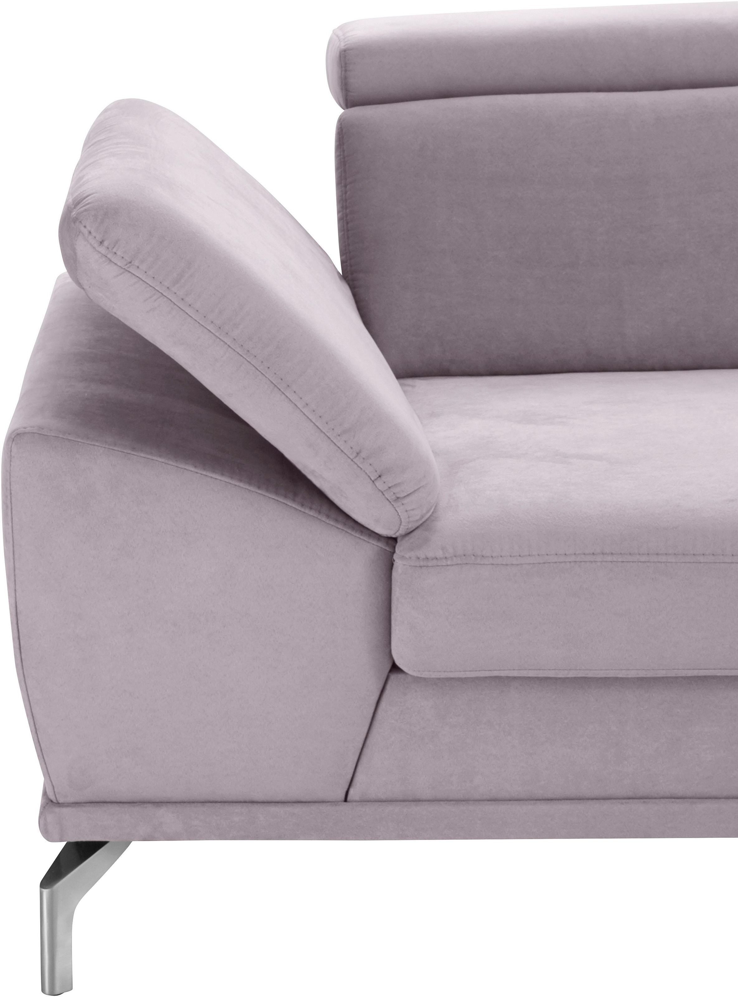 sit&more Ecksofa »Scorpio L-Form«, inklusive Sitztiefenverstellung, wahlweise mit Kopfverstellung