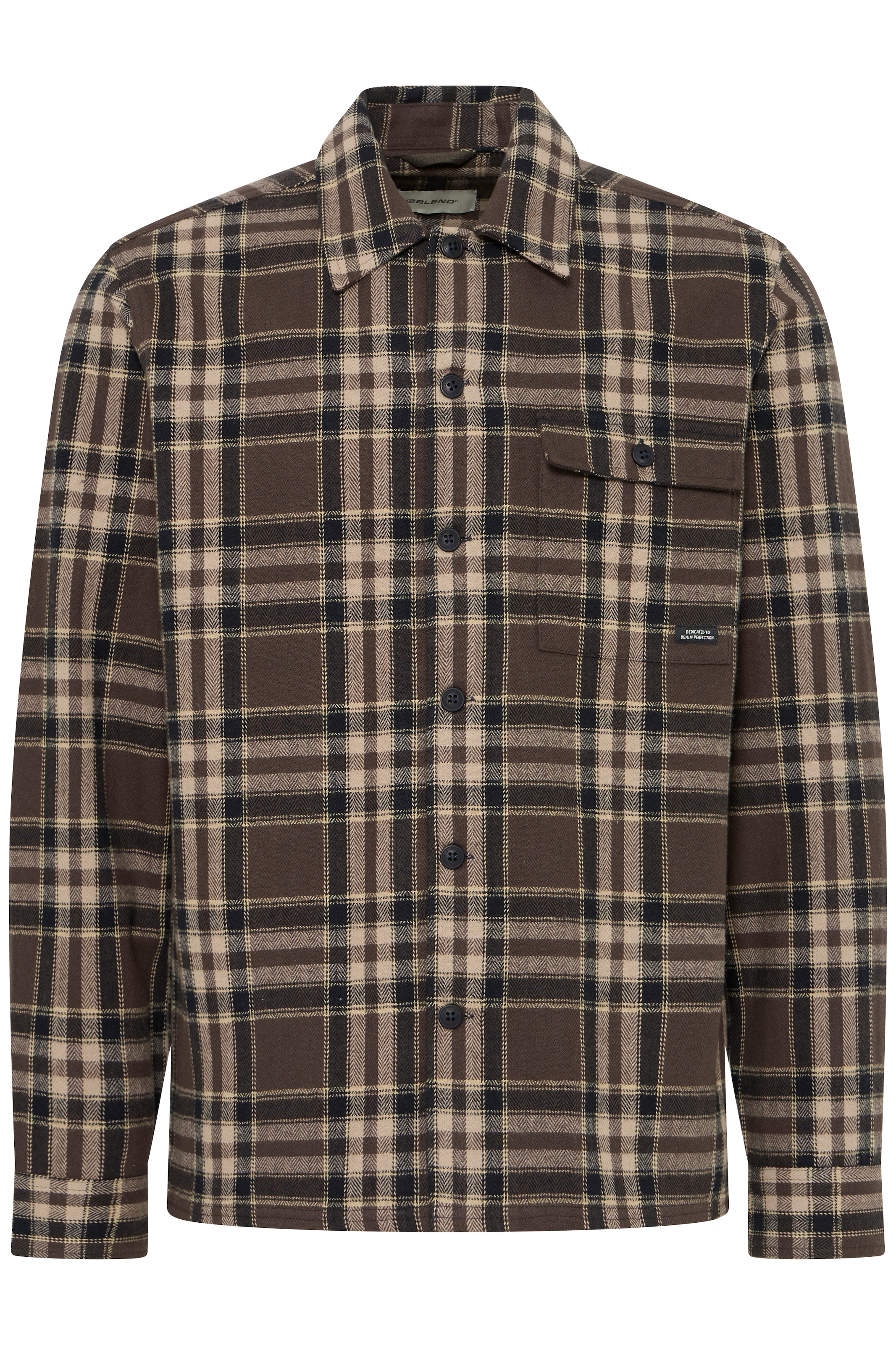 Blend Langarmhemd »BHEVAN OVERSHIRT« Baumwolle, regular fit