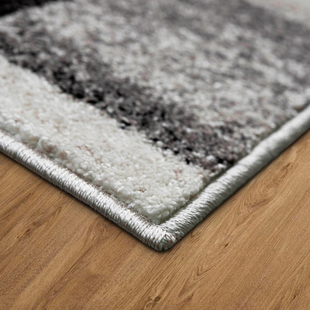 my home Teppich »Corine«, rechteckig, 9 mm Höhe, mit besonders weichem Flor, Kurzflor, modernes Karo-Design