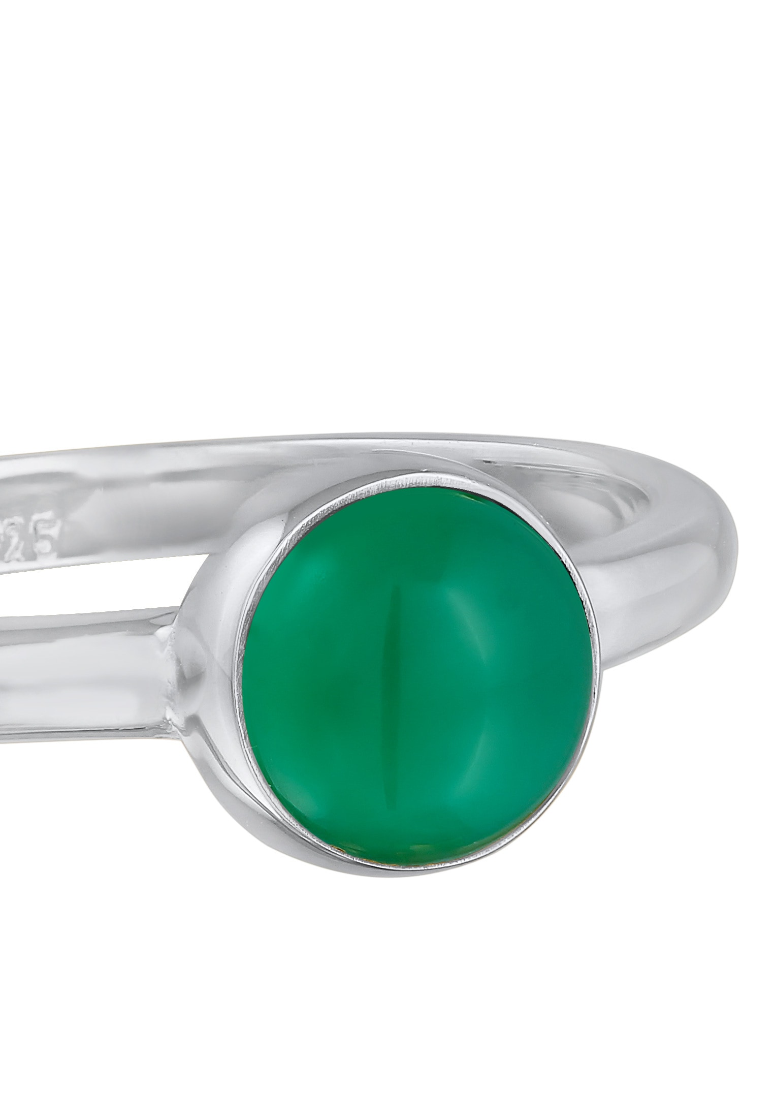 Elli Premium Silberring »Ring Achat Edelstein Solitär 925 Silber«