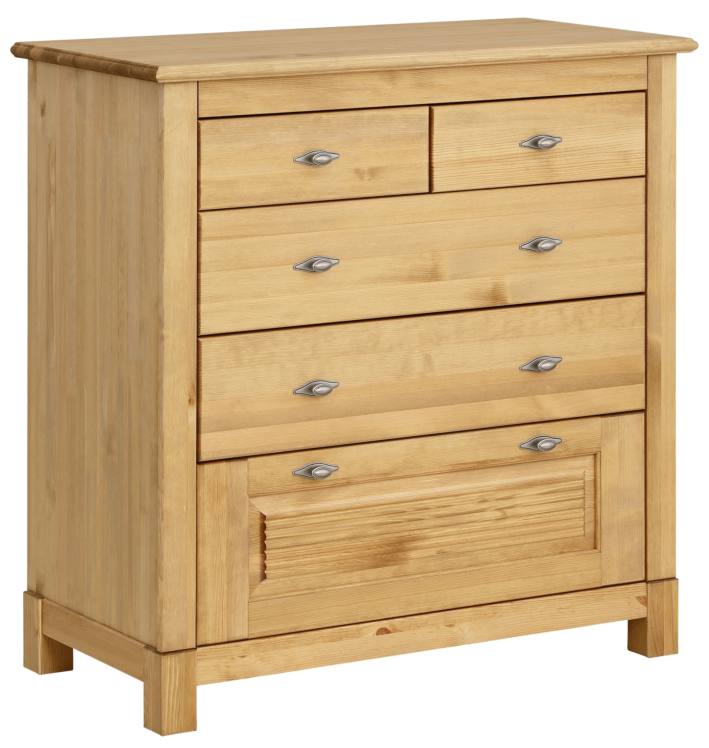 Home affaire Schubkastenkommode »Rauna«, aus massiver Kiefer mit 5 Schubladen, Breite 96 cm