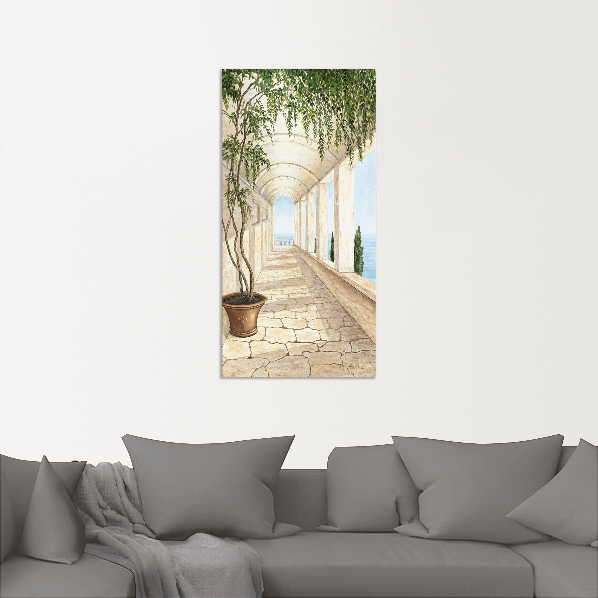 Artland Wandbild »Capri«, Gebäude, (1 St.), als Alubild, Outdoorbild, Leinwandbild, Poster, Wandaufkleber