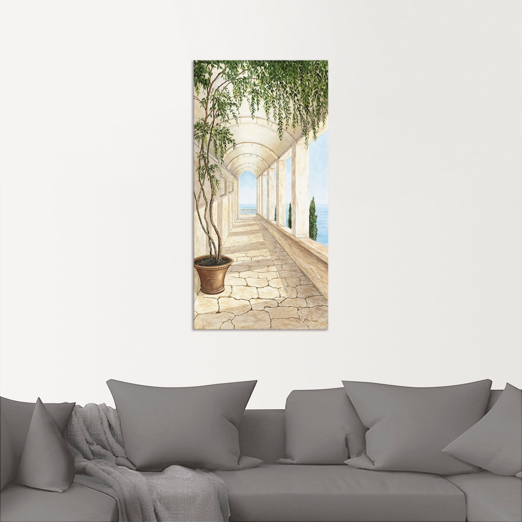 Artland Wandbild »Capri«, Gebäude, (1 St.)