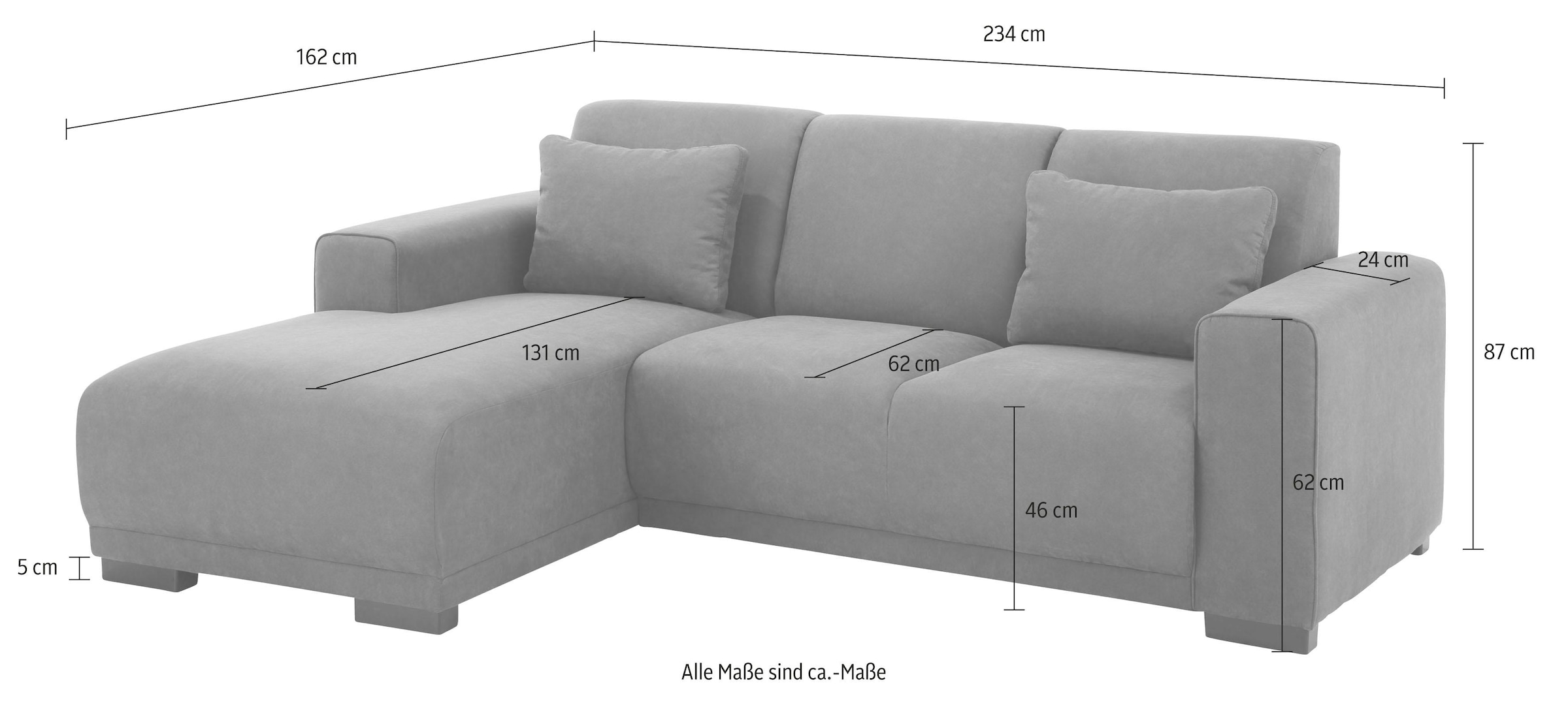 Home affaire links Rechnung oder »Bornholm«, bestellbar rechts auf bestellen Recamiere wahlweise Ecksofa