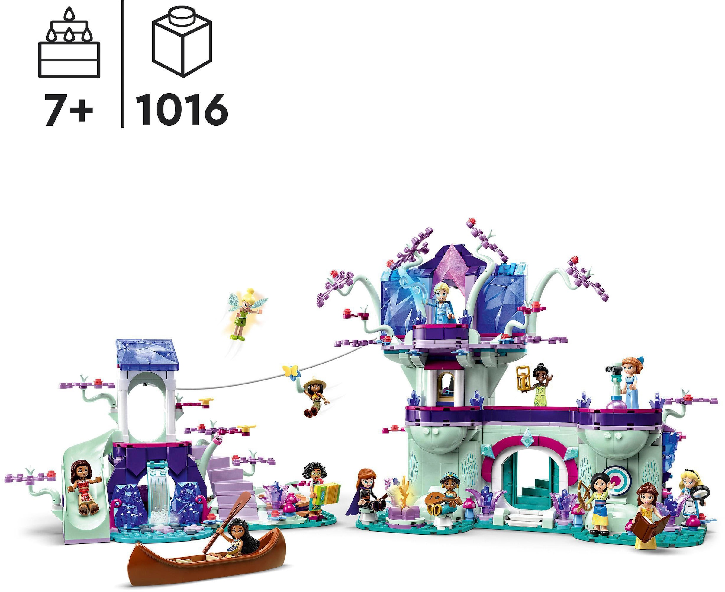 LEGO® Konstruktionsspielsteine »Das verzauberte Baumhaus (43215), LEGO® Disney«, (1016 St.), Made in Europe