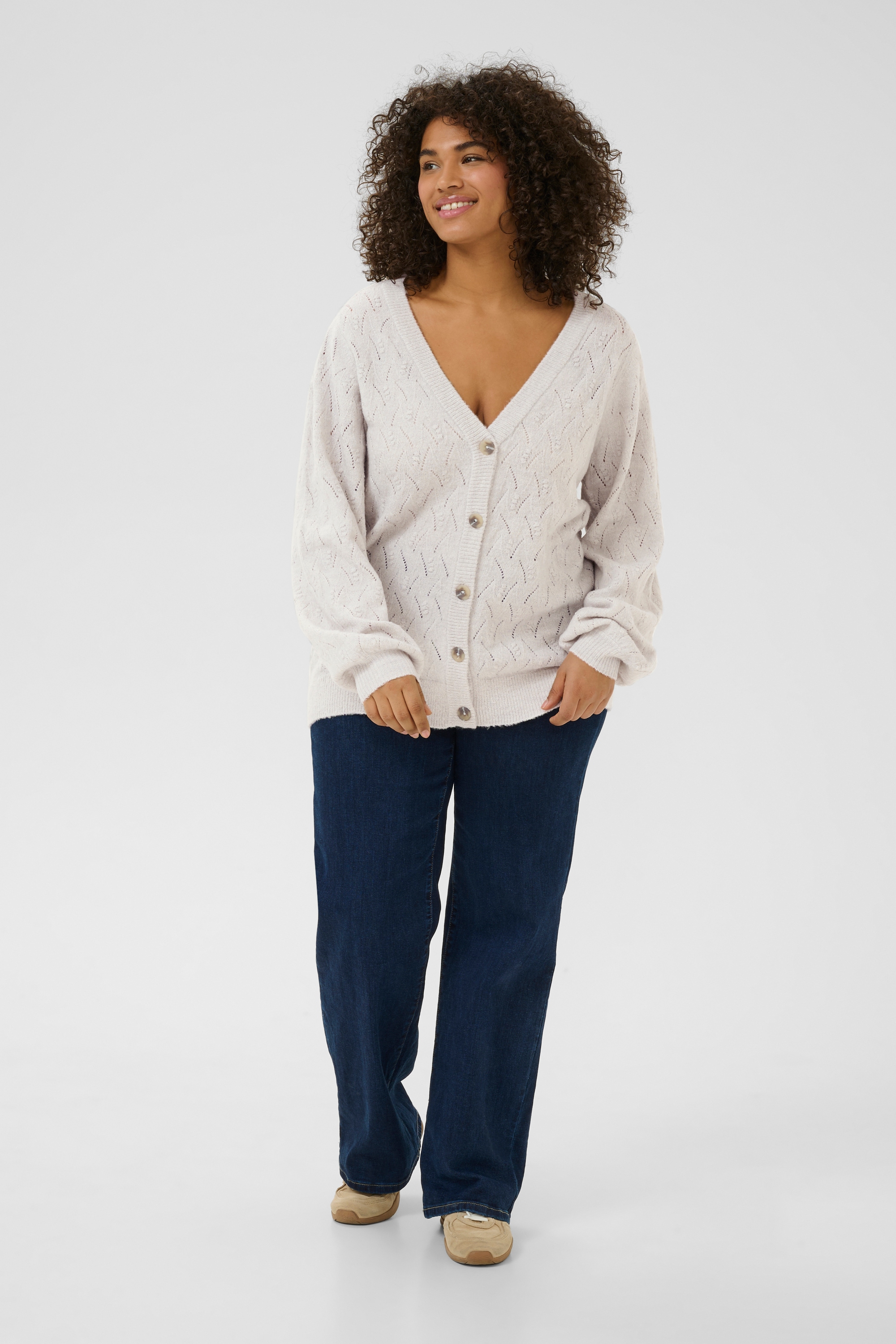 KAFFE Curve Strickjacke »Strickjacke KCanita«