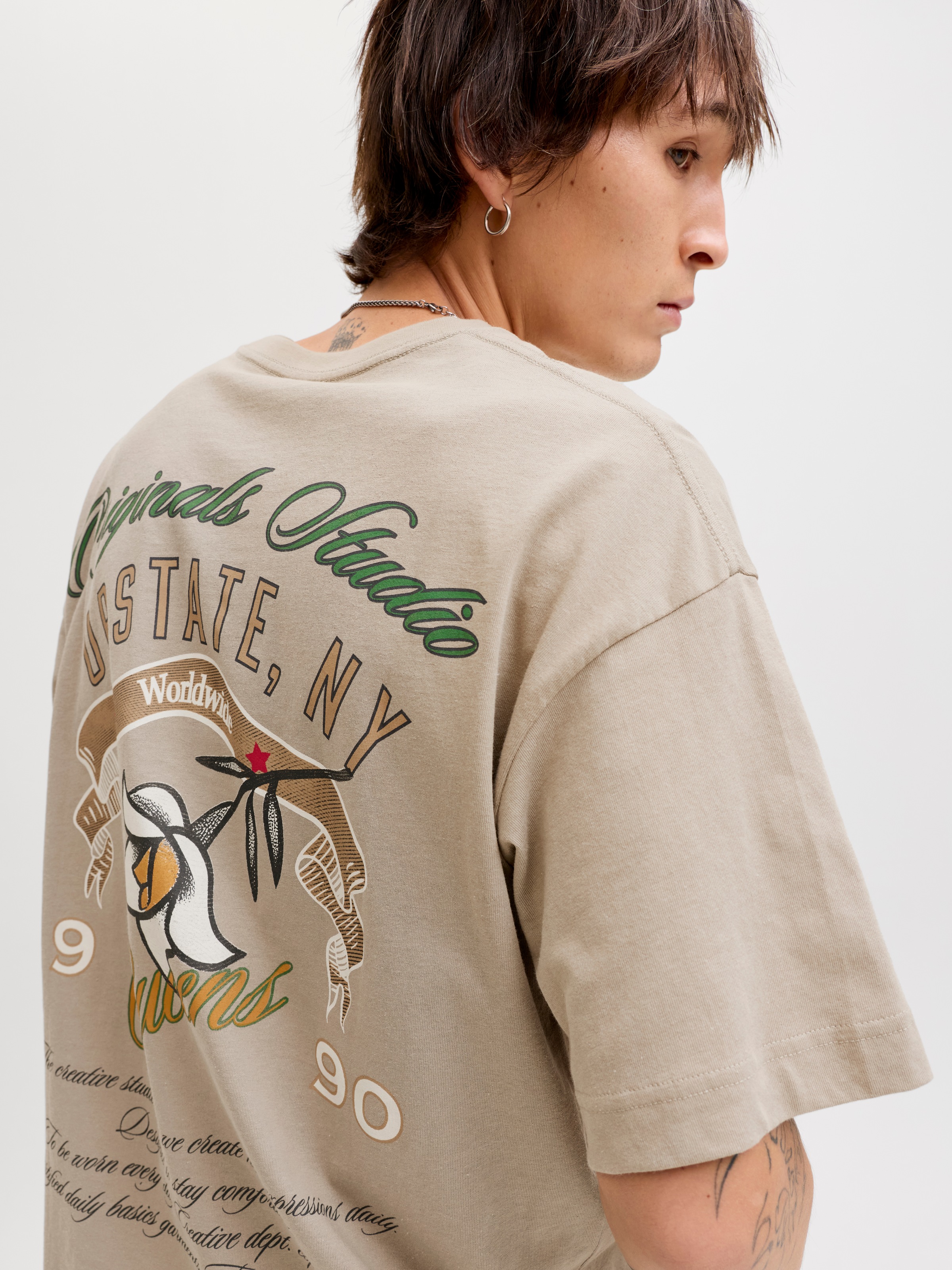 Jack & Jones T-Shirt »JORUPSTATE GRAPHIC BACK TEE SS CN«