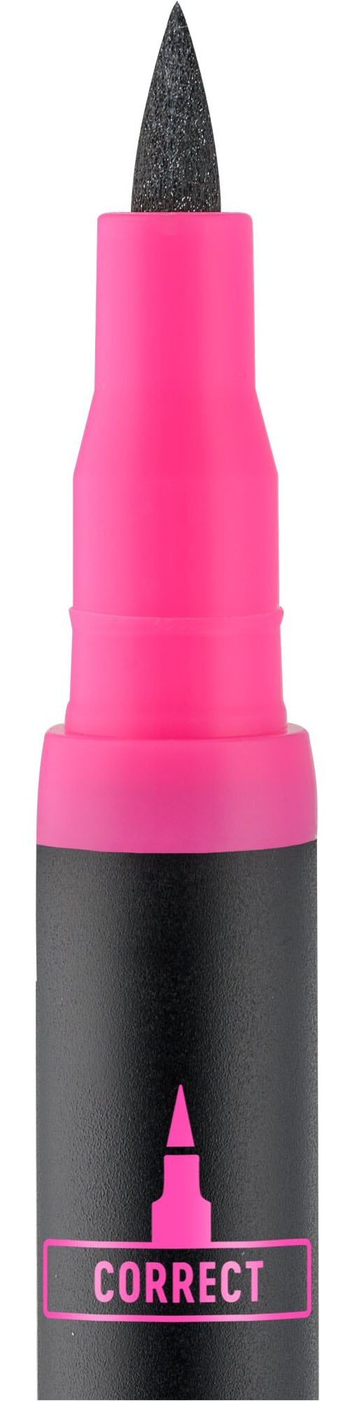 Essence Eyeliner »line it like a PRO! liner«, (Set, 5 tlg.), Präzise Filzspitze + integrierte Entfernerspitze für Korrekturen.