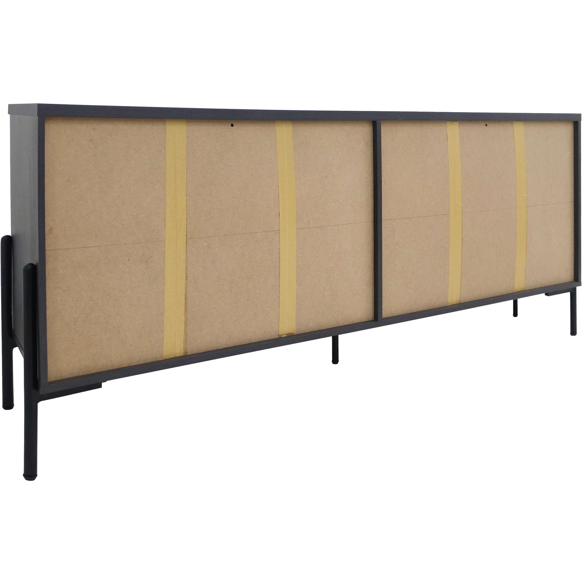 OTTO home Sideboard »Eadwine« Kommode, Push-to-open, Türen mit Fischgräten Muster, Breite 175 cm