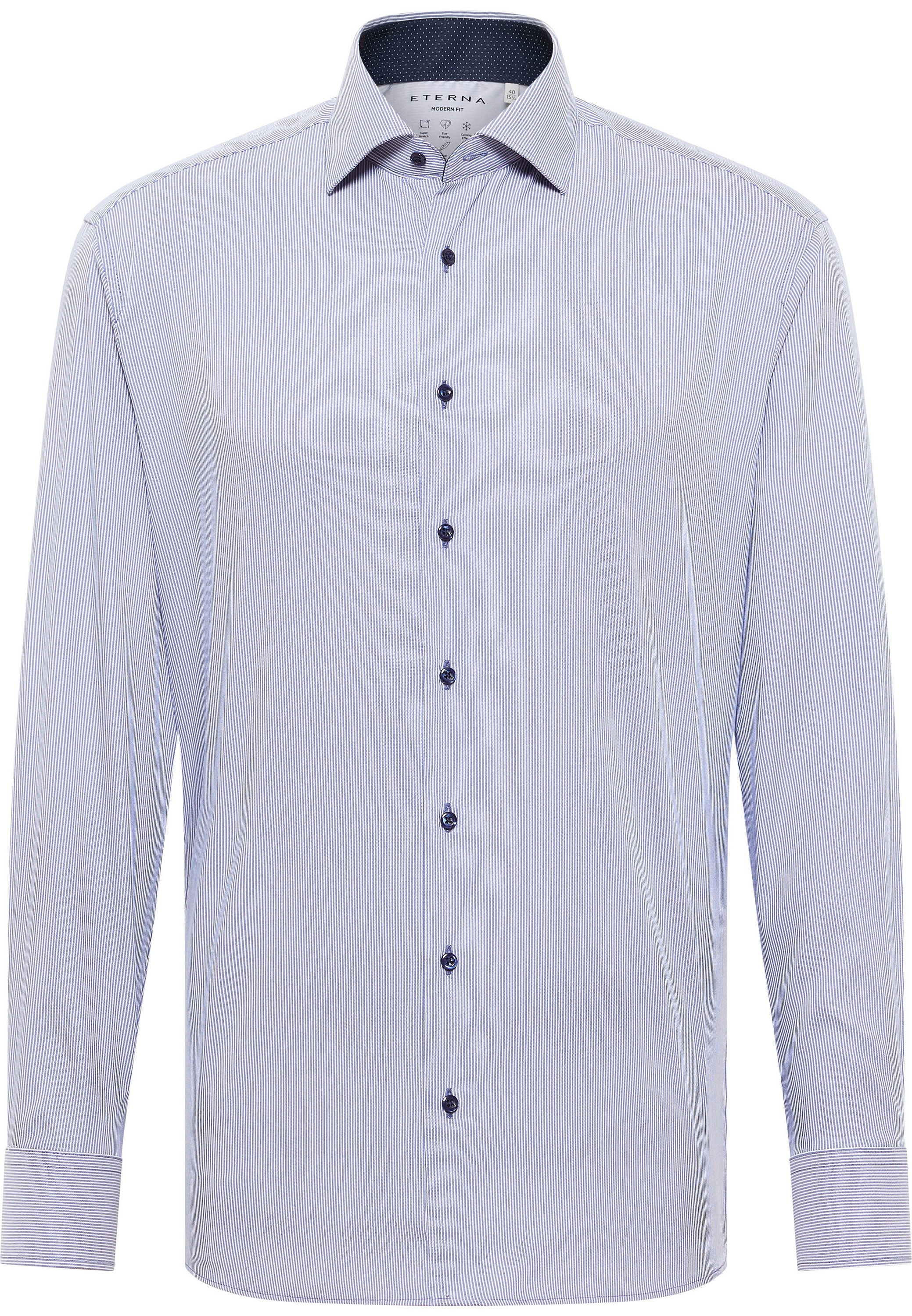 Eterna Langarmhemd »MODERN FIT«, EASY IRON (bügelleicht)