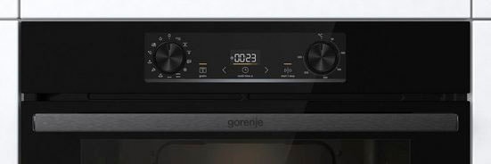 GORENJE Backofen-Set »BLACKSET2«, mit 1-fach-Teleskopauszug, Aqua Clean, AirFry-Funktion