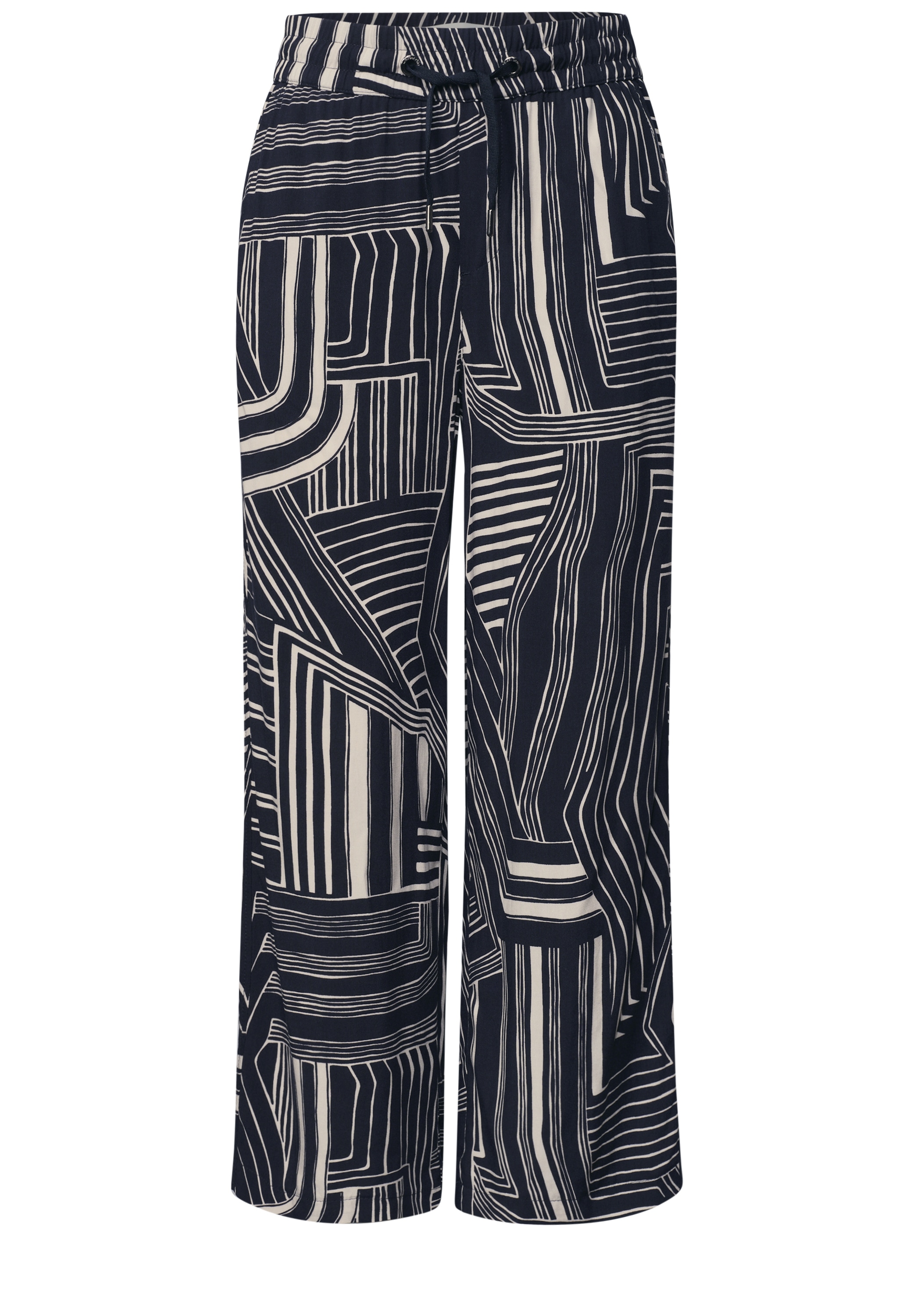 STREET ONE Culotte »Style Emee«  7/8 High Waist Culotte - Sommerhose -  mit Muster