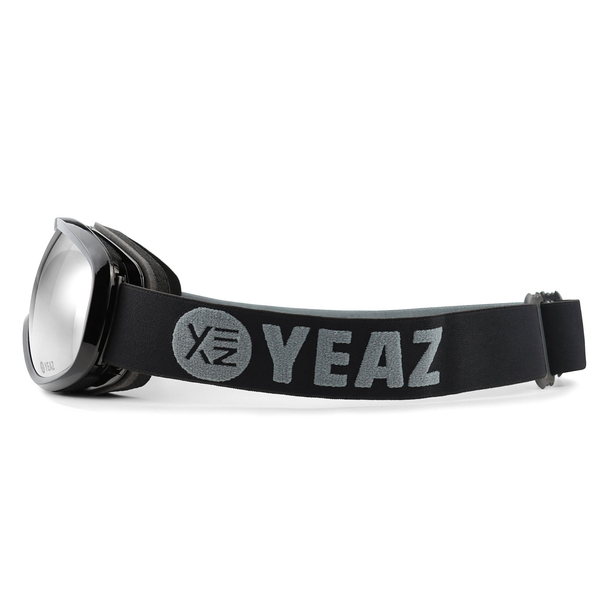 YEAZ Snowboardbrille »Ski- und Snowboard-Brille silber/schwarz STEEZE«